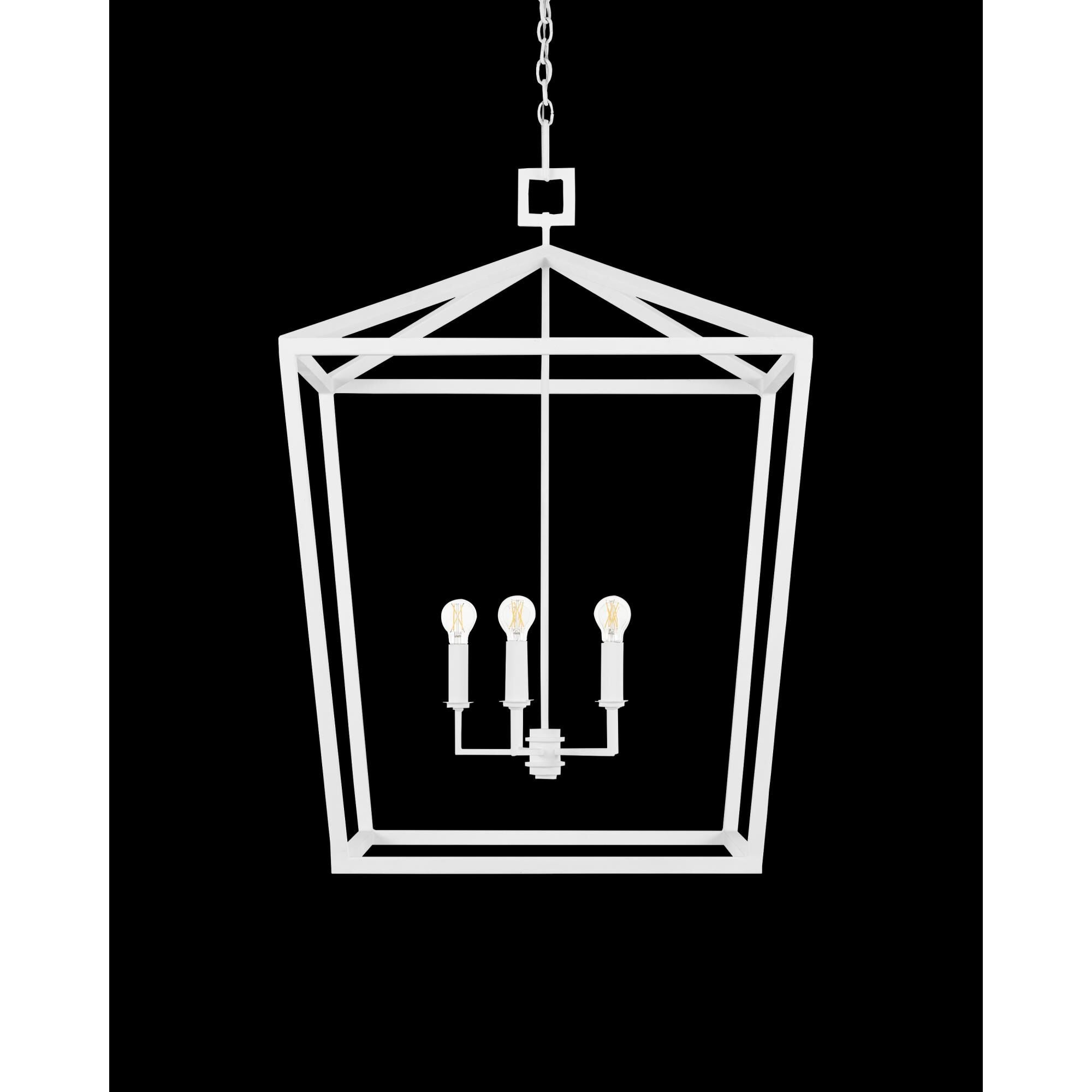 Currey and Company Denison 26 Inch Cage Pendant Denison - 9000-0980 - Traditional