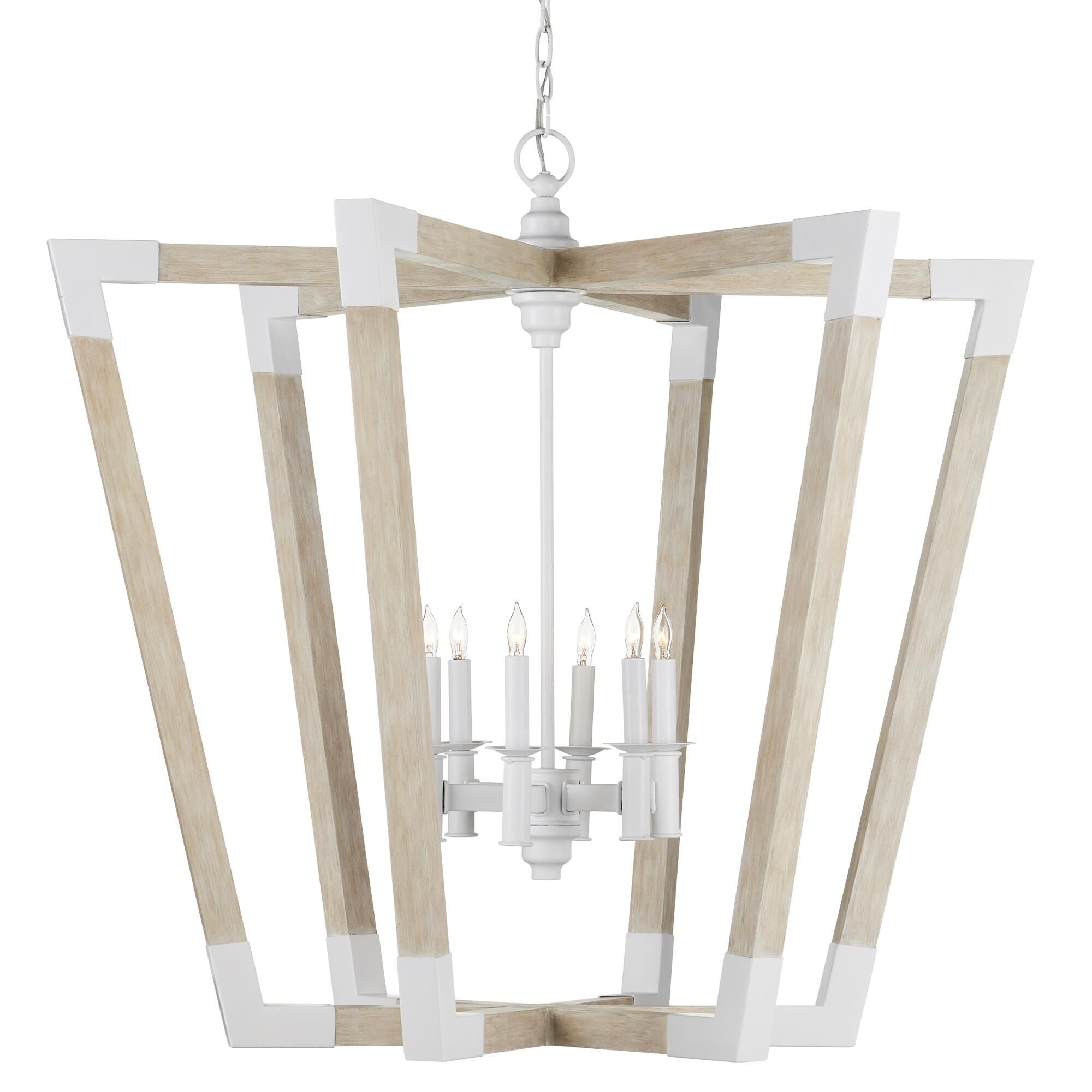 Currey and Company Bastian 37 Inch Cage Pendant Bastian - 9000-1110 - Farmhouse