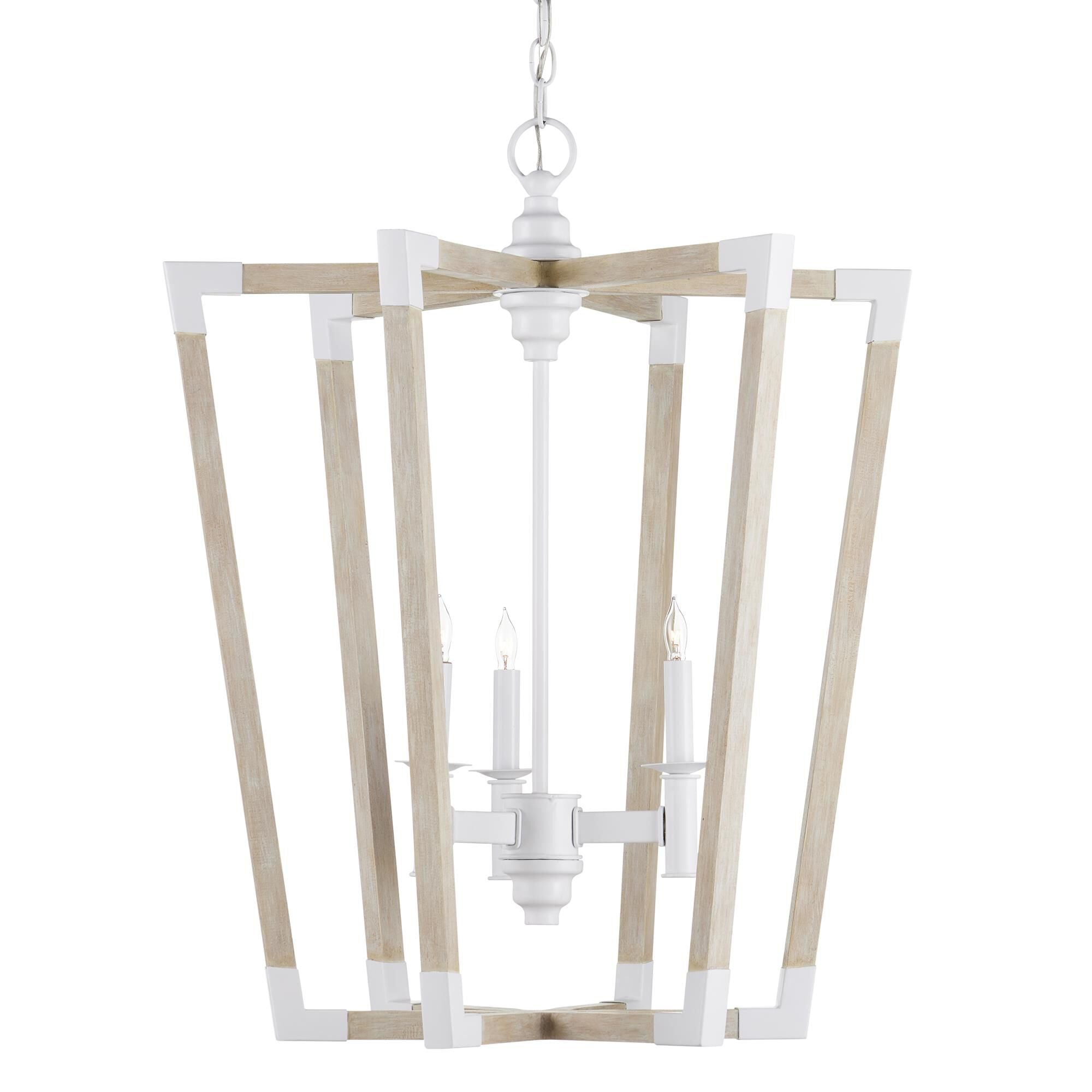 Currey and Company Bastian 23 Inch Cage Pendant Bastian - 9000-1112 - Farmhouse