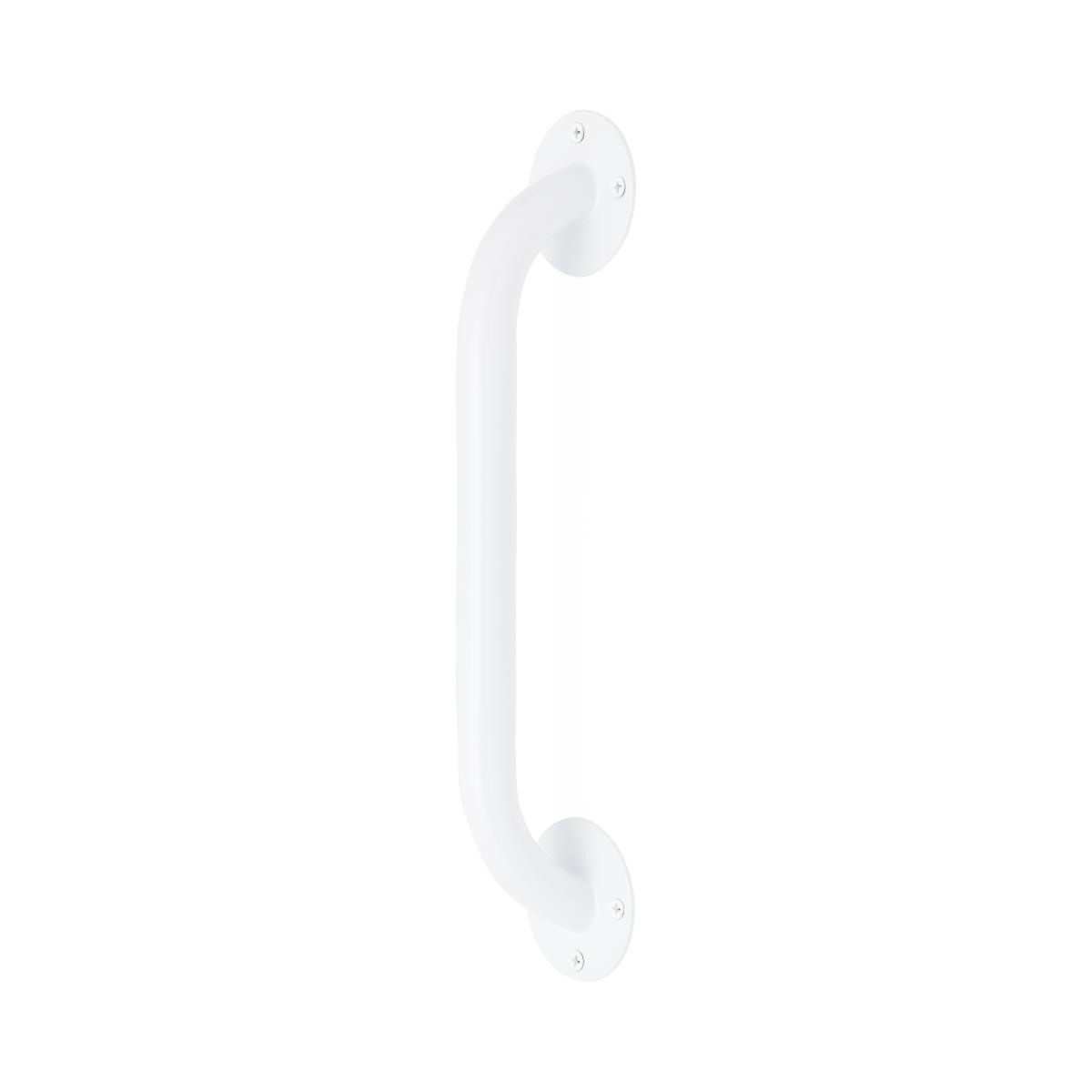 White Enamel Wall Grab Bar, 12" Long, 300 lb. Weight Capacity, Case of 1
