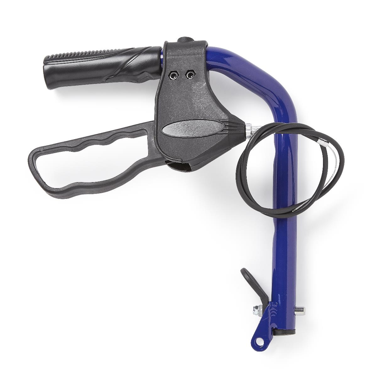 Blue Right Upper Cane and Brake Assembly for Transport Chairs, Each