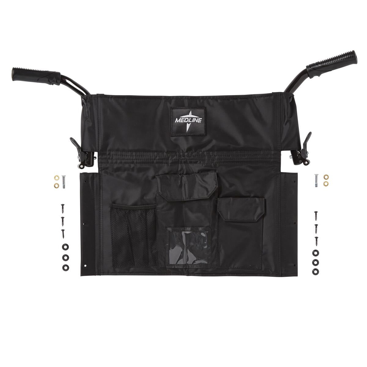 Black Upper Handle for Ultralight Bariatric Transport Chair, 1 Pair