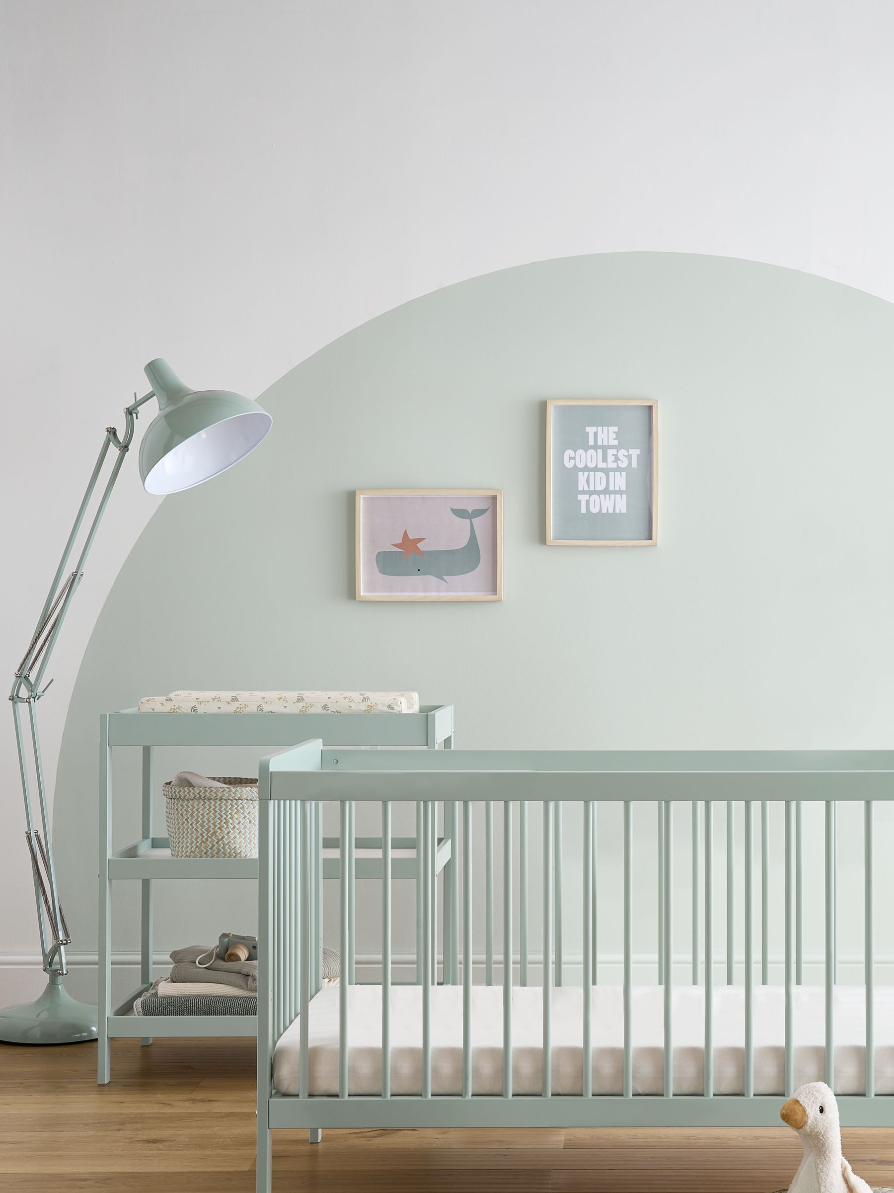 CuddleCo Green Nola 2 Piece Nursery Furniture Set ONE