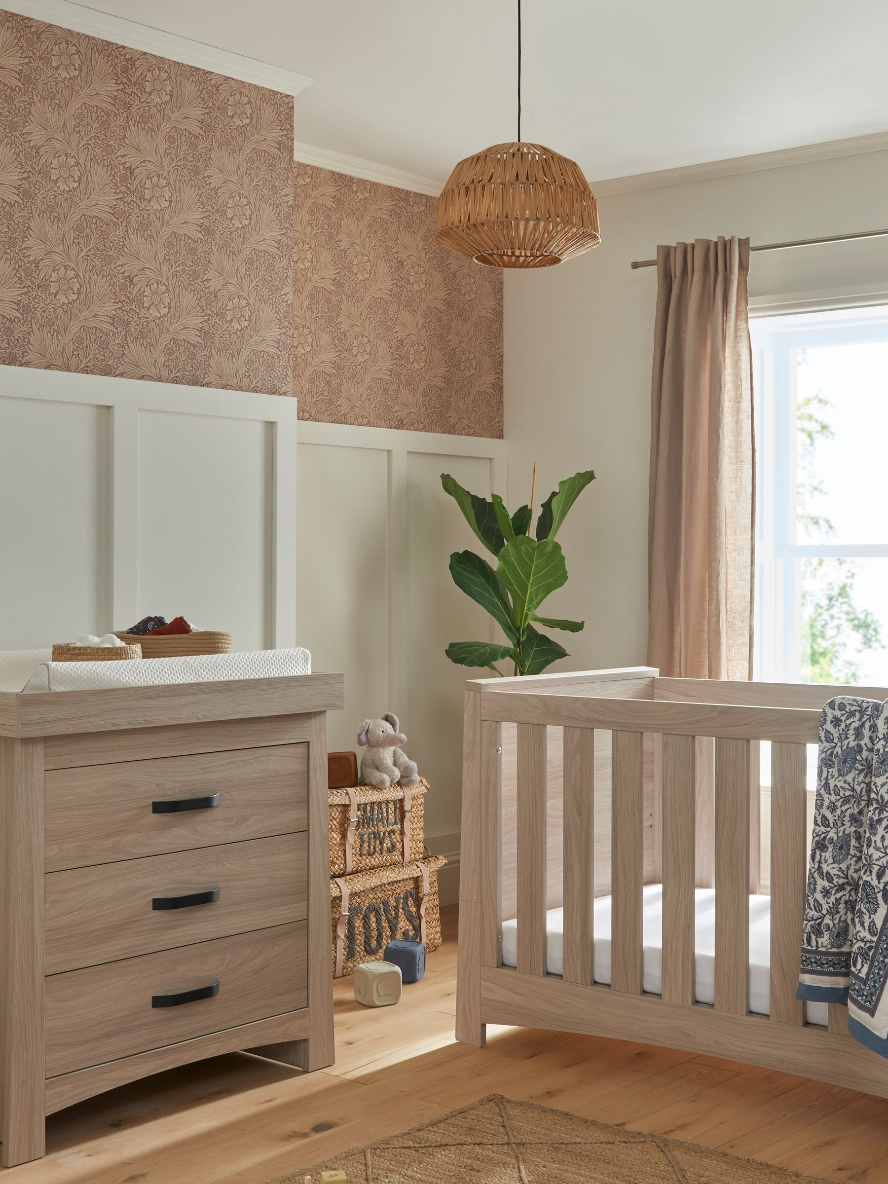 Cuddleco Ash Isla 2 Piece Nursery Furniture Set ONE