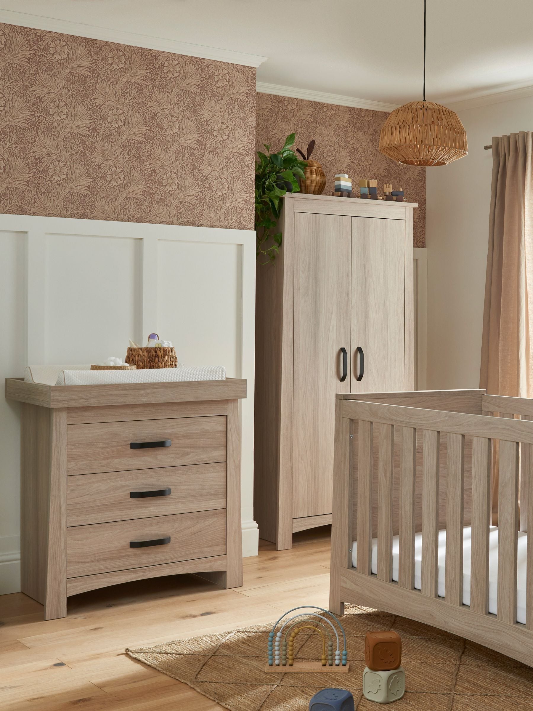 Cuddleco 3 Piece Ash Isla Nursery Furniture Set ONE