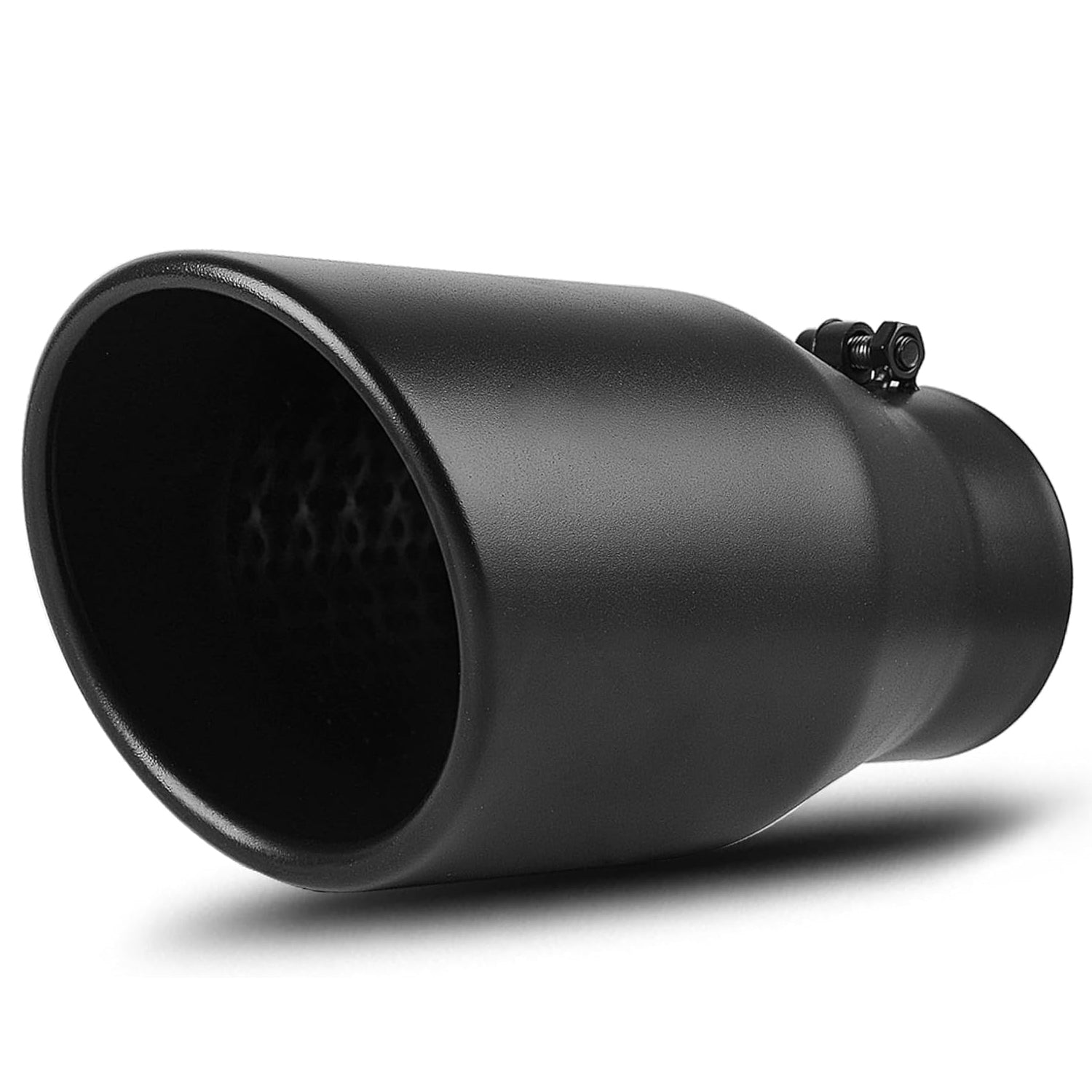 YITAMOTOR Universal 4 Inch Inlet Exhaust Tip, 4" Inlet 6" Outlet 12" Overall Length Polished Surface Stainless Steel Professional Exhaust Tip