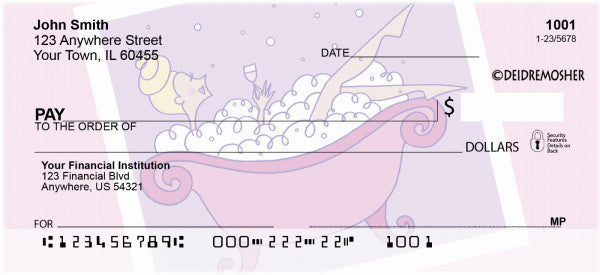 Bubbles by Deidre Mosher Personal Checks