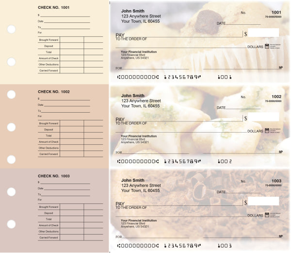 Bakery Designer Deskset Checks
