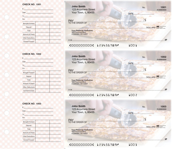 Pizza Designer Deskset Checks