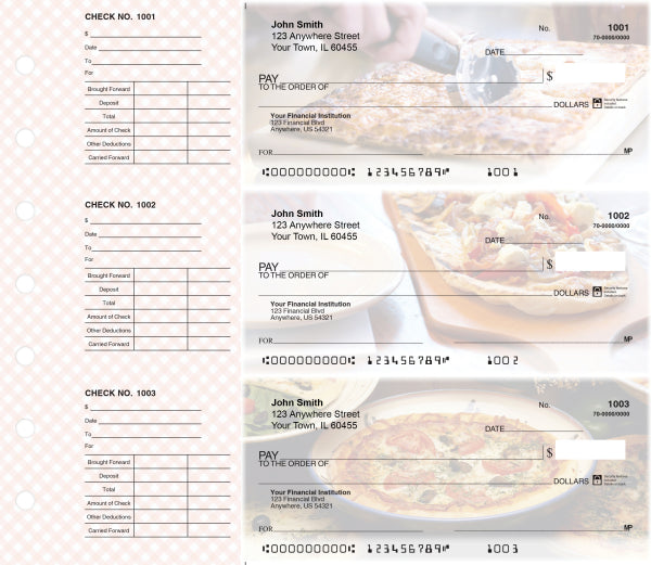 Pizza Designer Deskset Checks Style 2