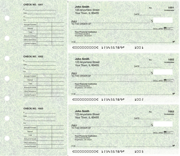 Grassy Designer Deskset Checks