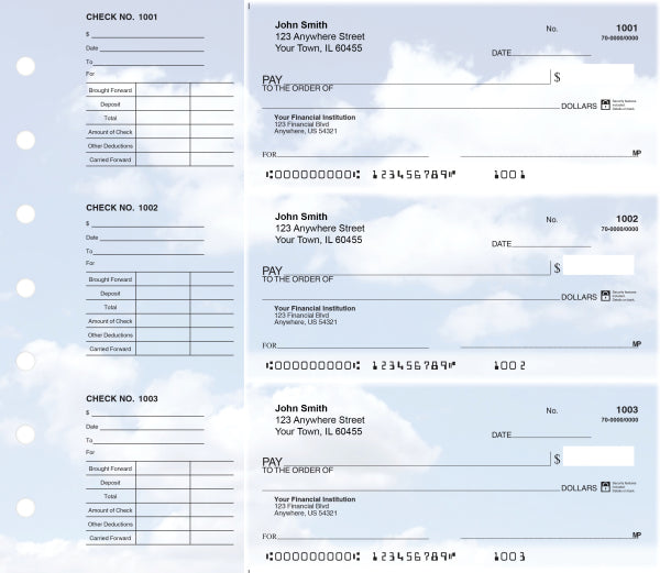 Clouds Designer Deskset Checks