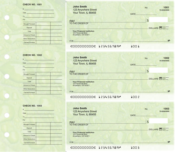 Leaf Designer Deskset Checks