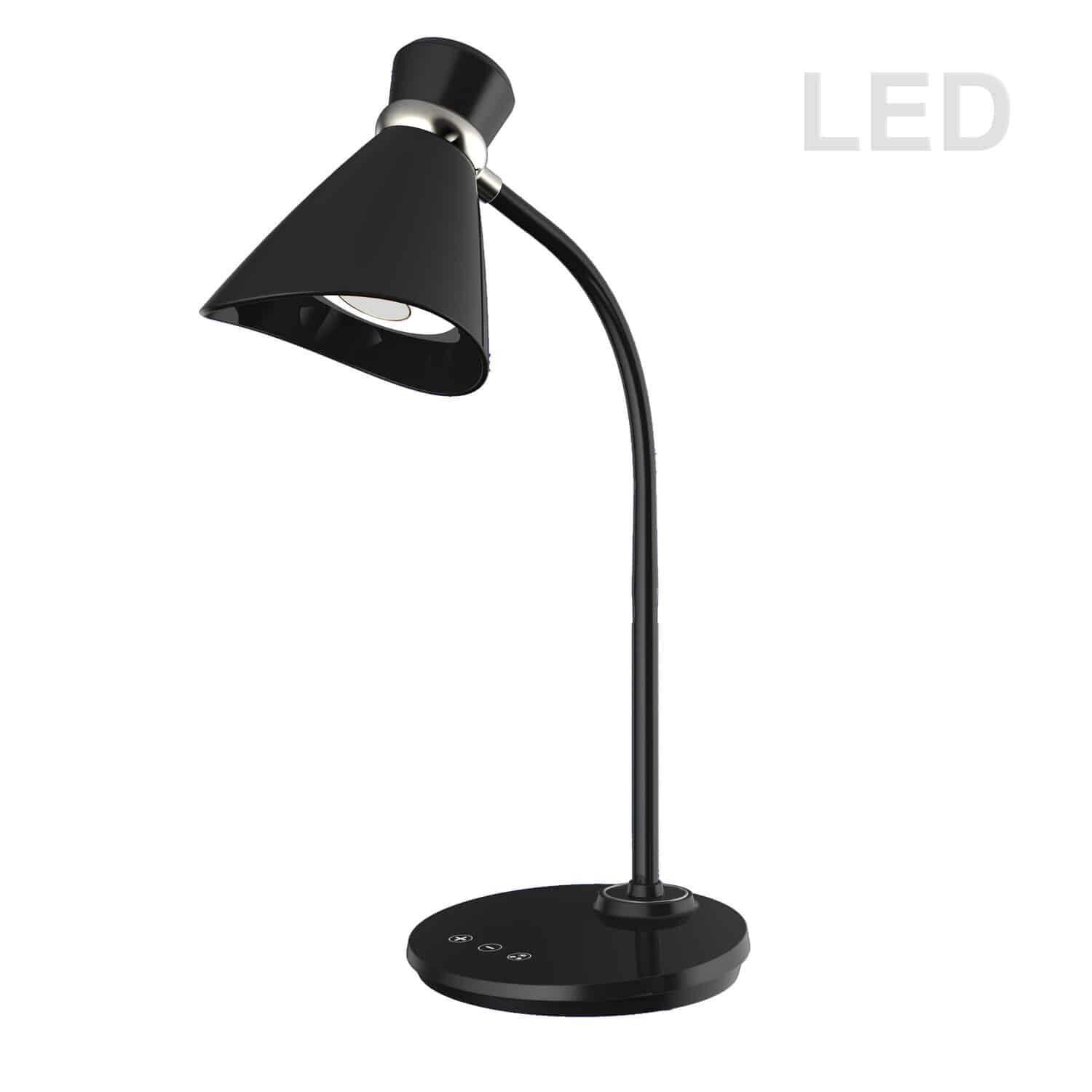 Dainolite 16 Inch Desk Lamp - 132LEDT-BK