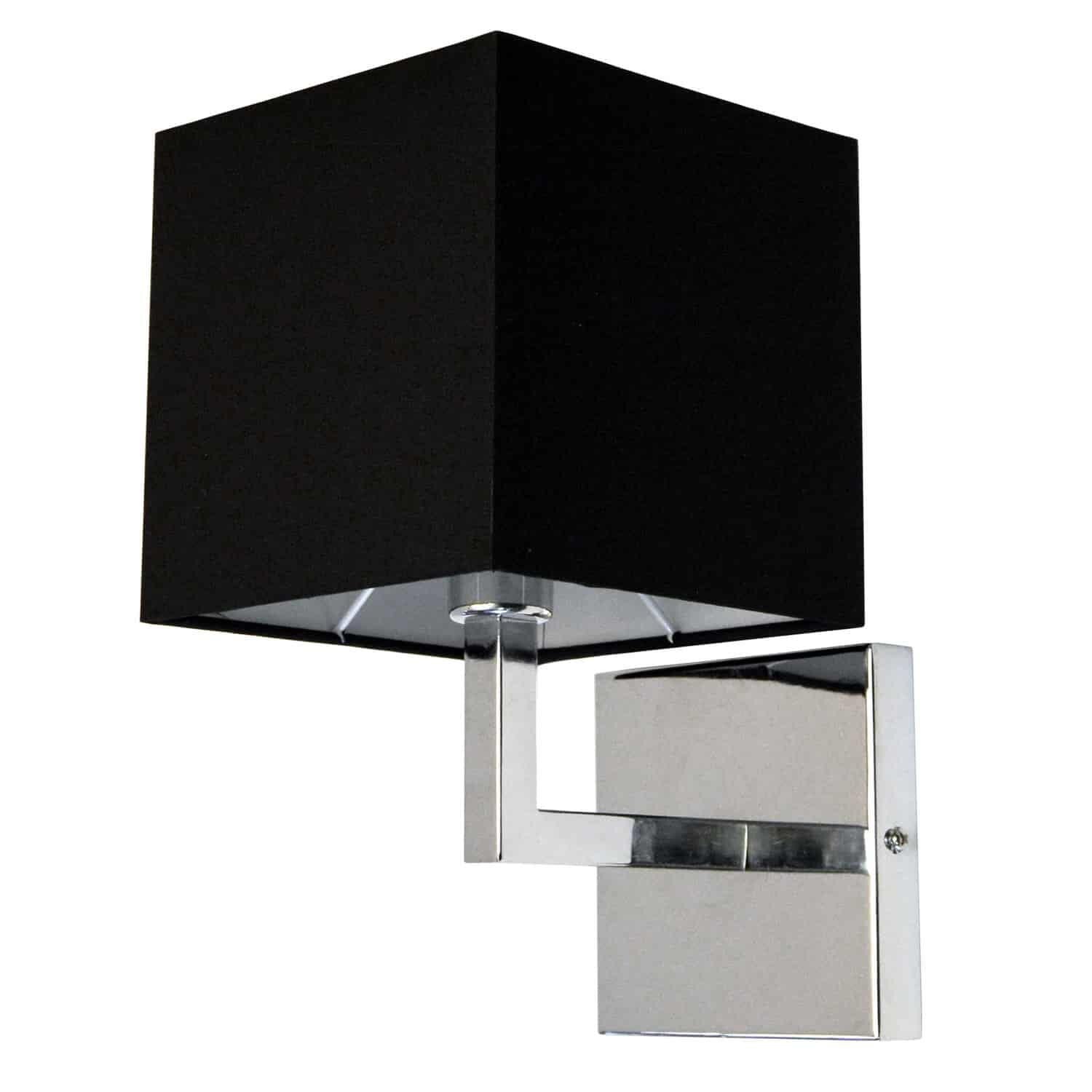 Dainolite 6 Inch Wall Swing Lamp - 77-1W-PC-BK