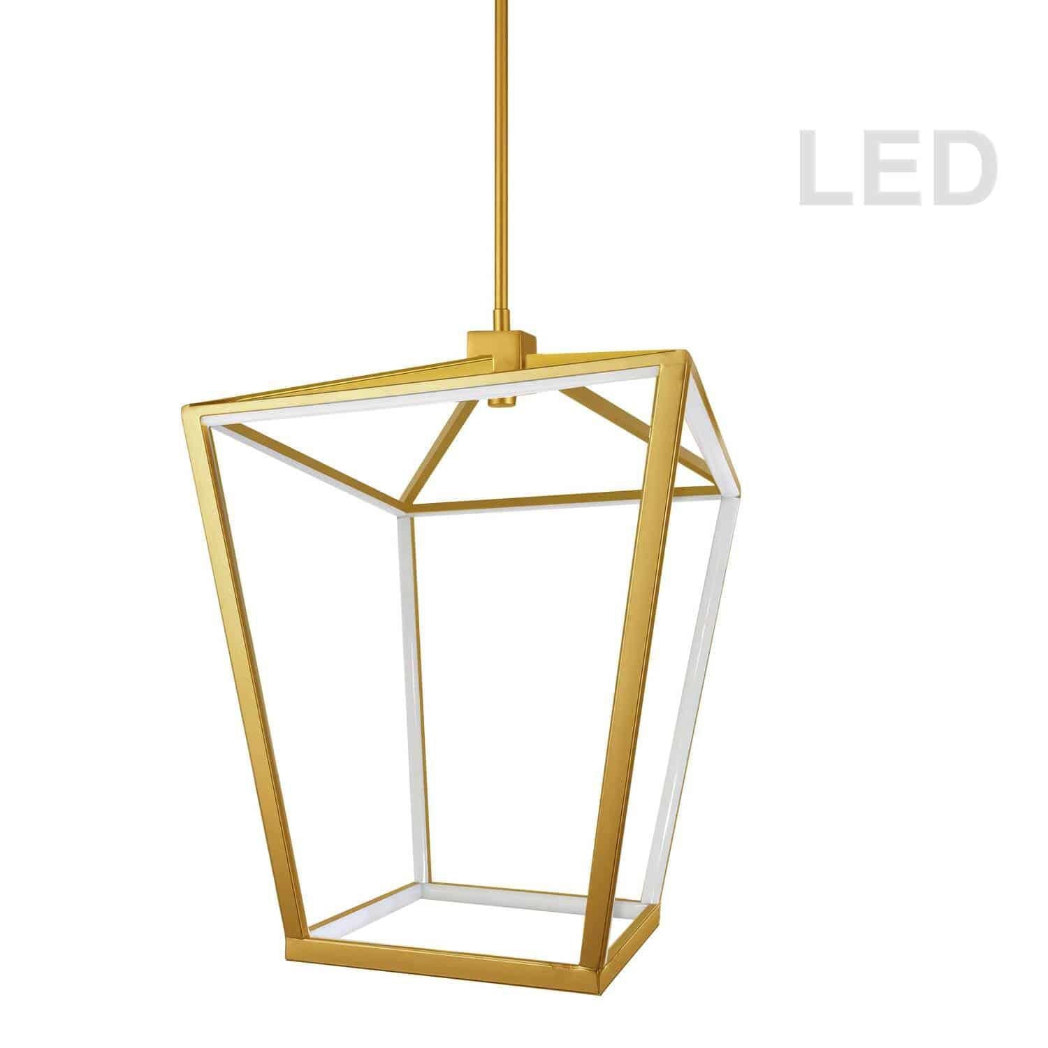 Dainolite Cage 13 Inch LED Large Pendant Cage - CAG-2046C-AGB - Transitional