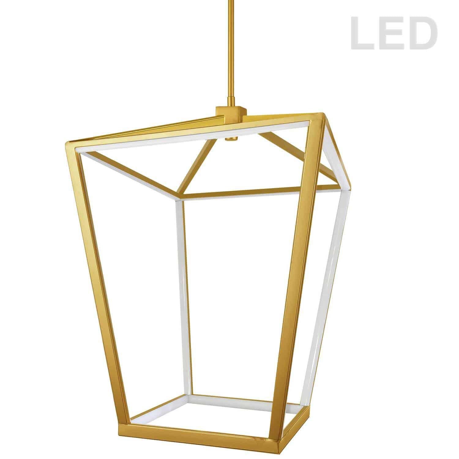 Dainolite Cage 17 Inch LED Large Pendant Cage - CAG-2664C-AGB - Transitional