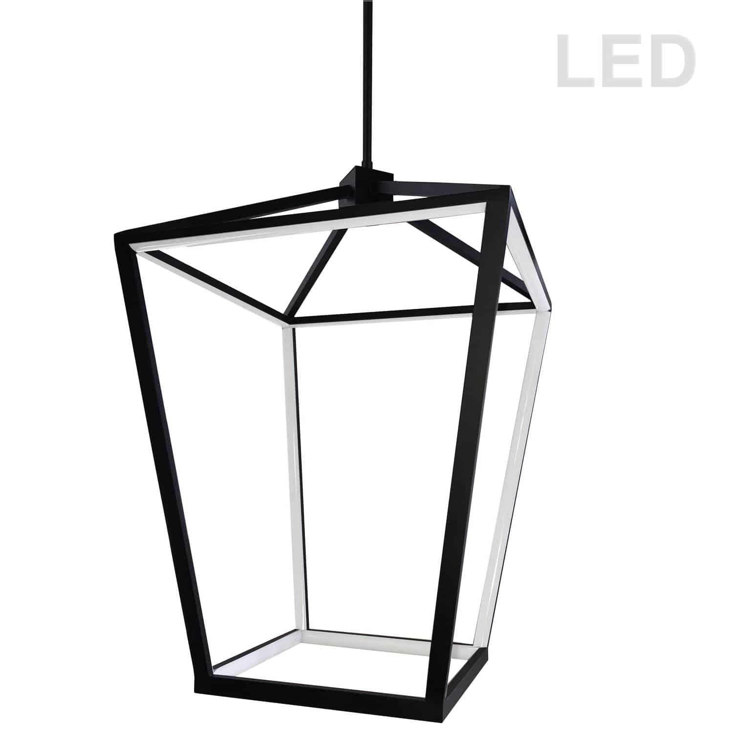 Dainolite Cage 17 Inch LED Large Pendant Cage - CAG-2664C-MB - Transitional