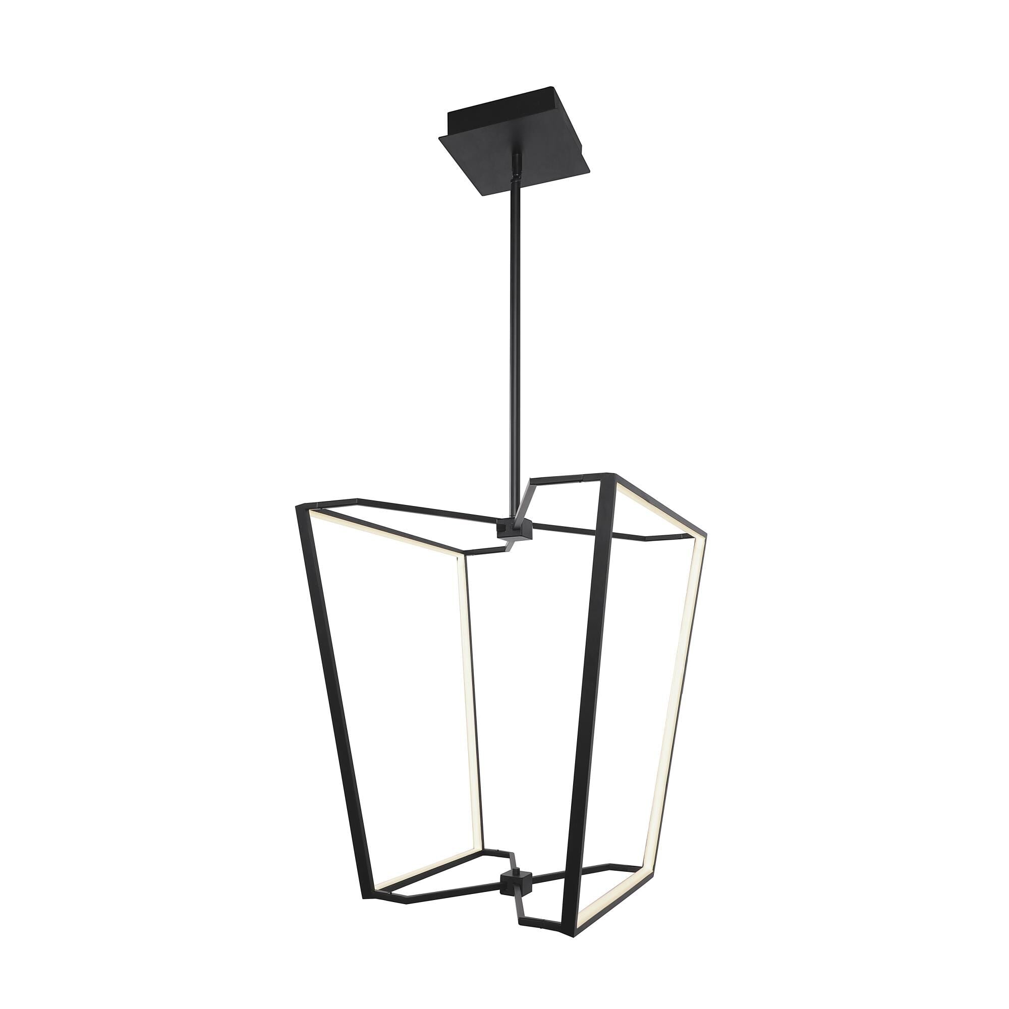 Dainolite Curant 16 Inch LED Cage Pendant Curant - CUR-1848C-MB - Modern Contemporary