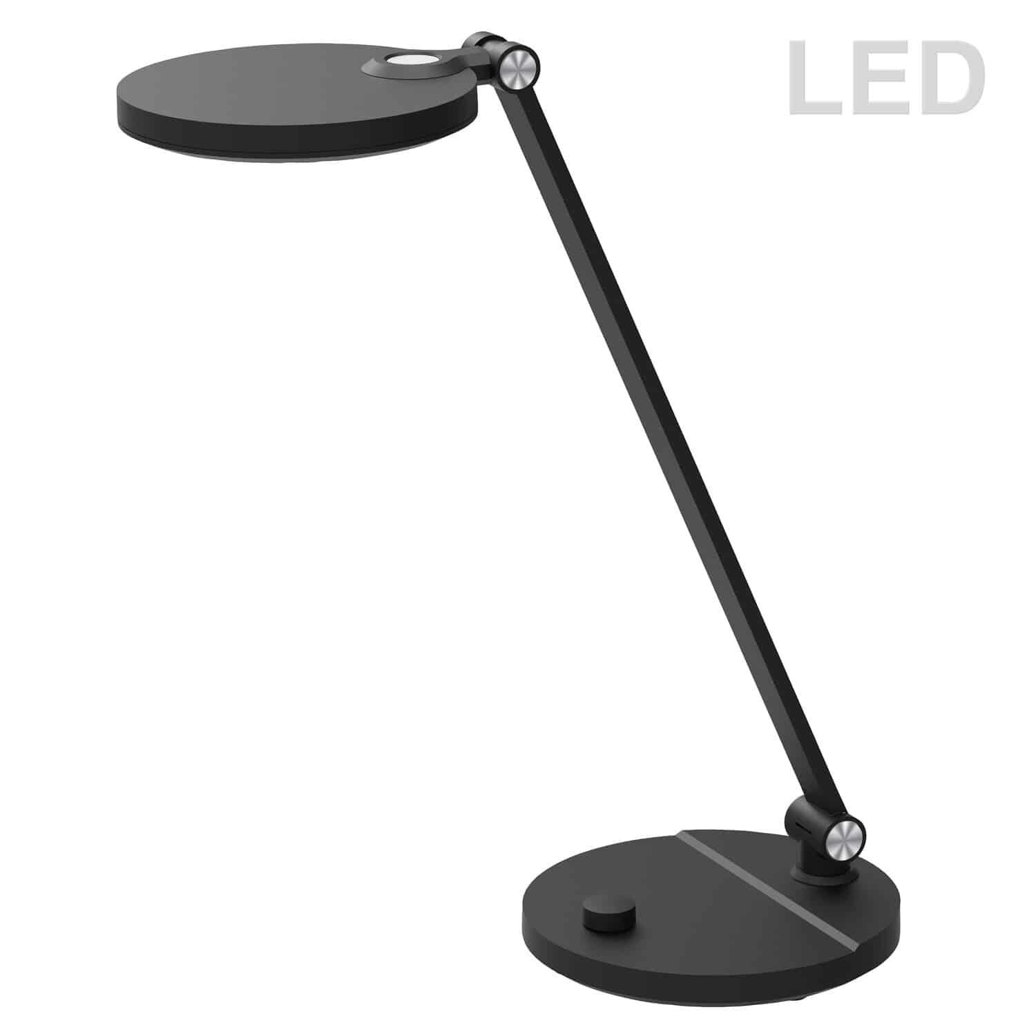 Dainolite Prescott 15 Inch Desk Lamp Prescott - PRT-178LEDT-BK - Modern Contemporary