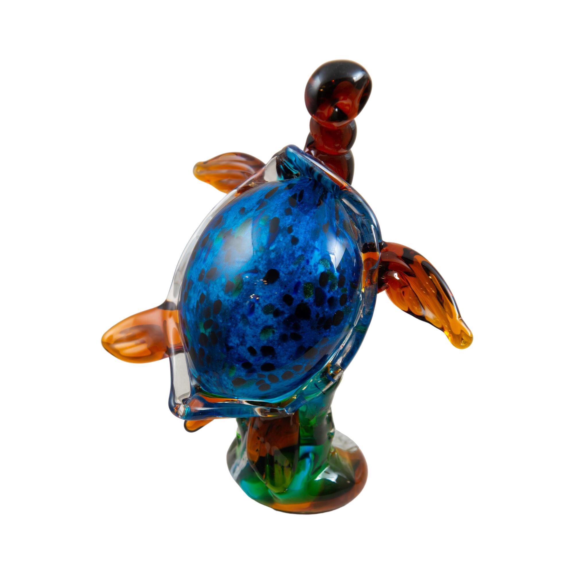 Dale Tiffany Palos Turtle Handcrafted Art Glass Figurine Figurine Palos - AS20354 - Whimsical