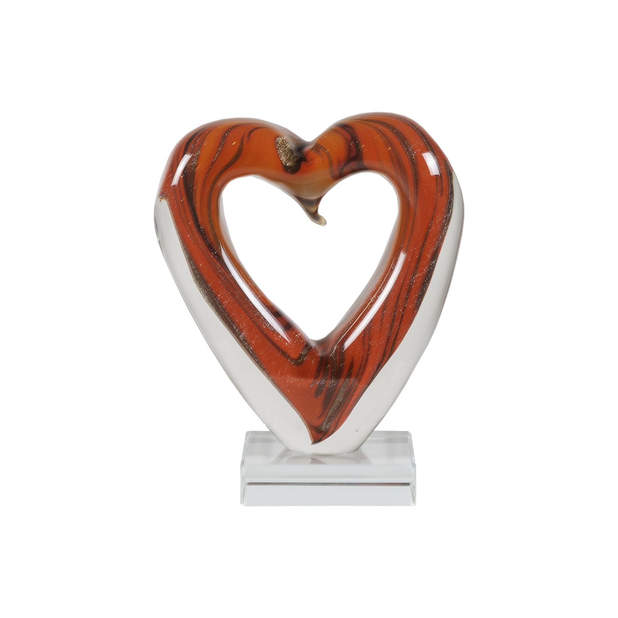 Dale Tiffany Rossa Heart Handcrafted Art Glass Figurine Figurine Rossa - AS21274 - Modern Contemporary