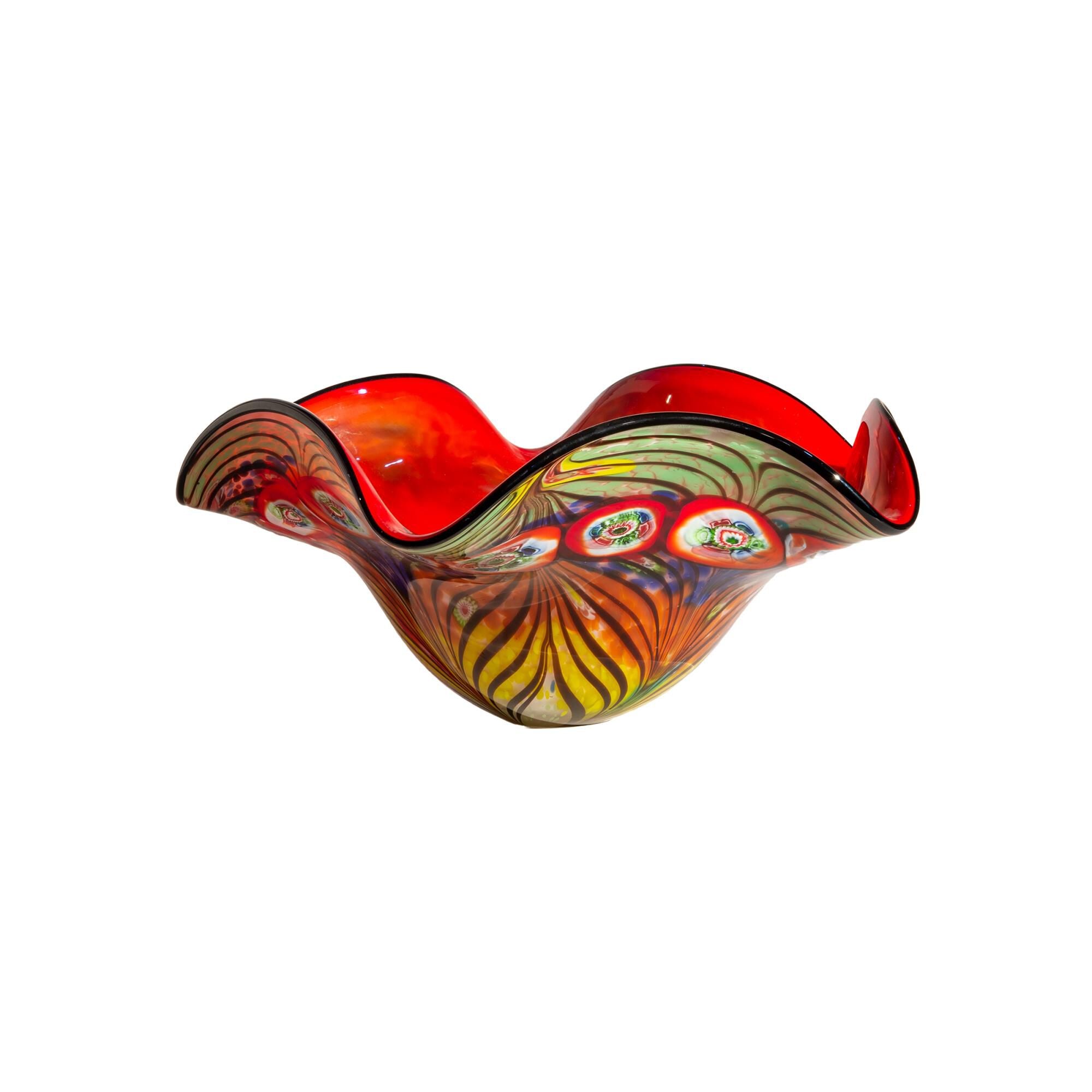 Dale Tiffany Albie Hand Blown Art Glass Bowl Bowl Albie - AV19269 - Tiffany Glass