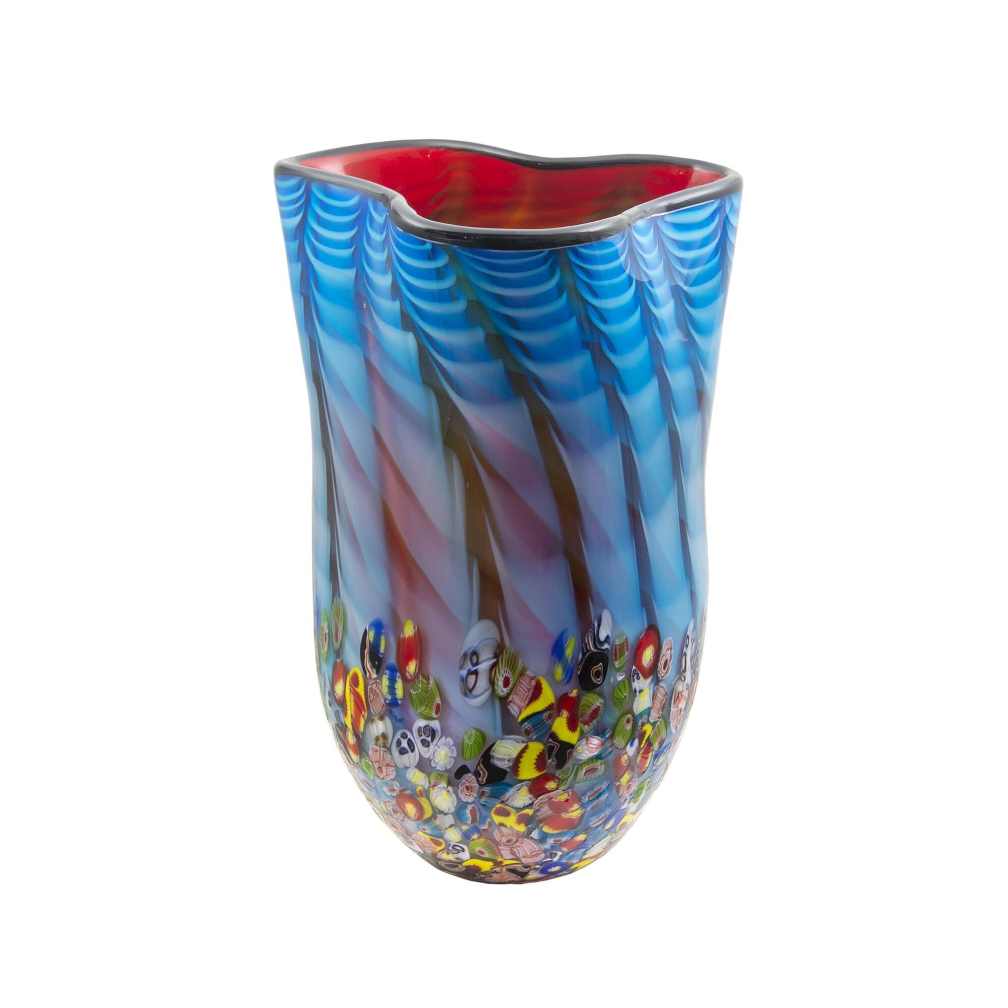 Dale Tiffany Tangelo Hand Blown Art Glass Vase Vase-Urn Tangelo - AV21007 - Modern Contemporary