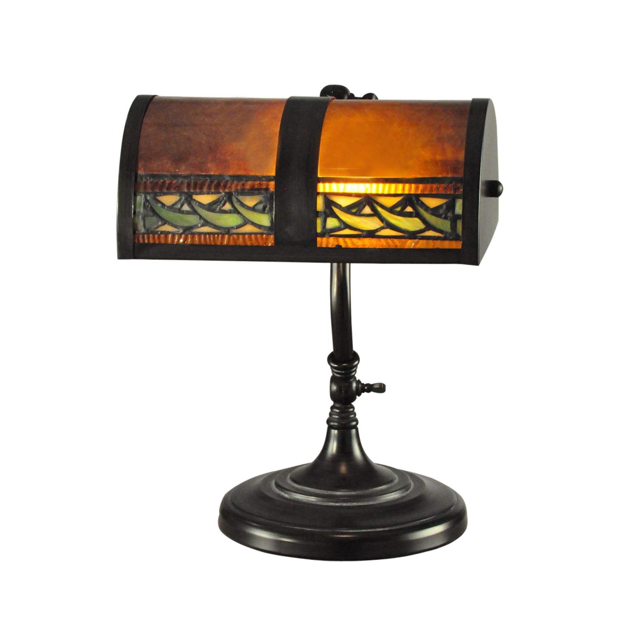 Dale Tiffany Egyptian 14 Inch Desk Lamp Egyptian - TA100682 - Tiffany Glass