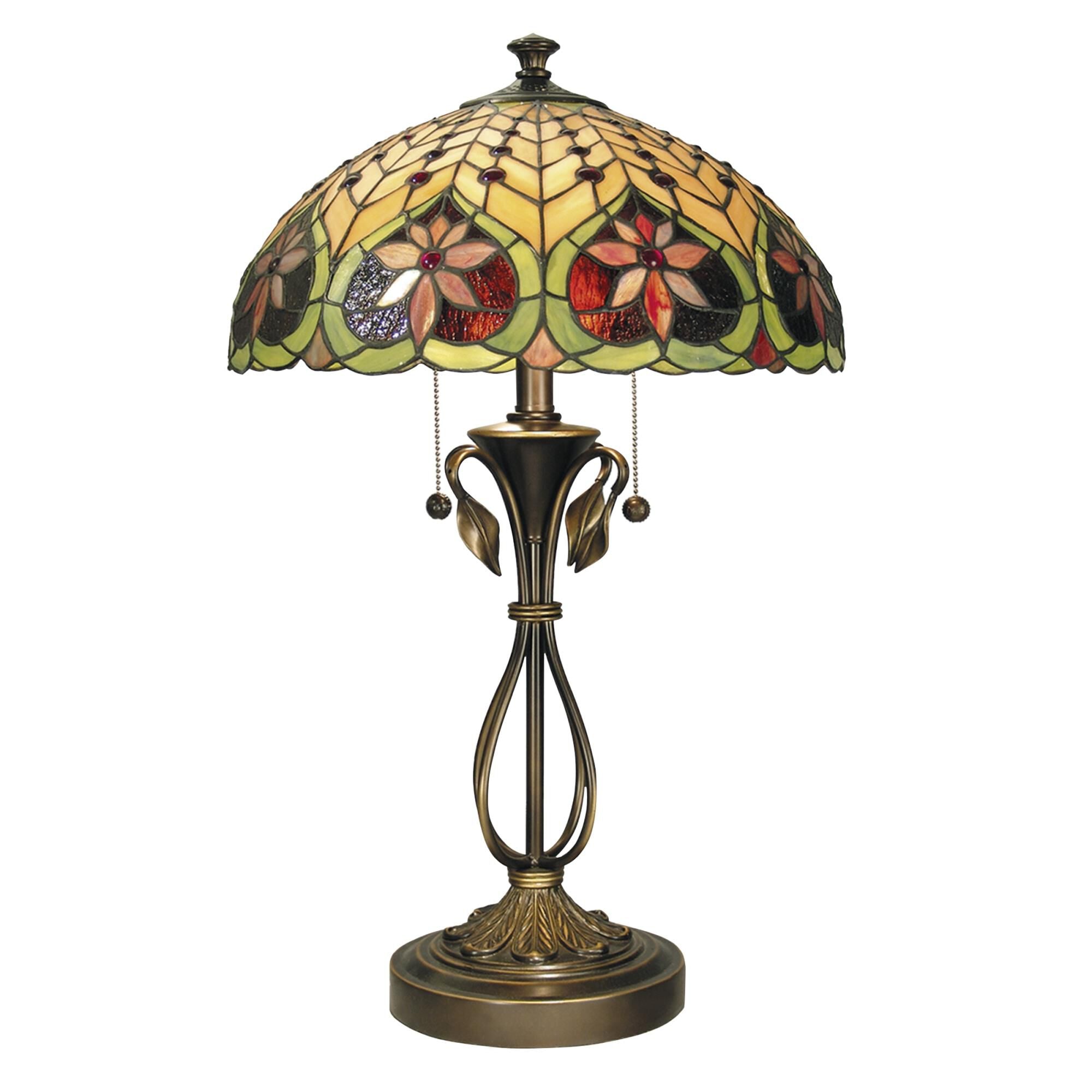 Dale Tiffany Art Glass 26 Inch Table Lamp Art Glass - TT60024 - Tiffany Glass