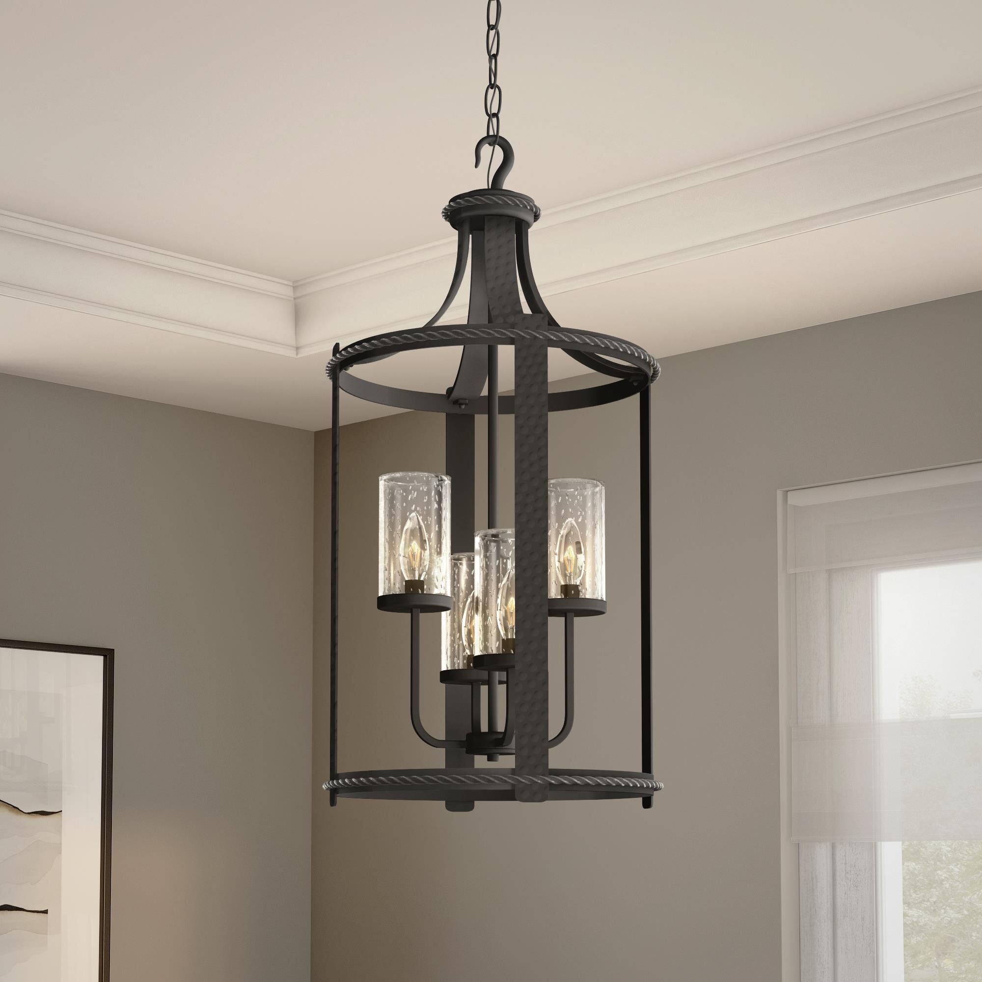 Designers Fountain Palencia 15 Inch Cage Pendant Palencia - 87554-APW - Transitional