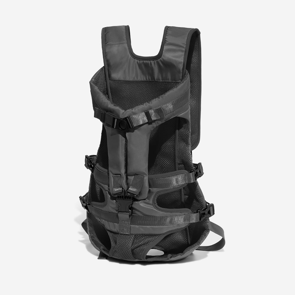 Dog Pet Carrier Bag Backpack - Cockpit, Black - XL