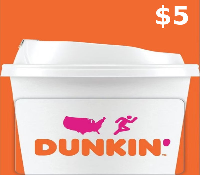 Dunkin Donuts $5 Gift Card US