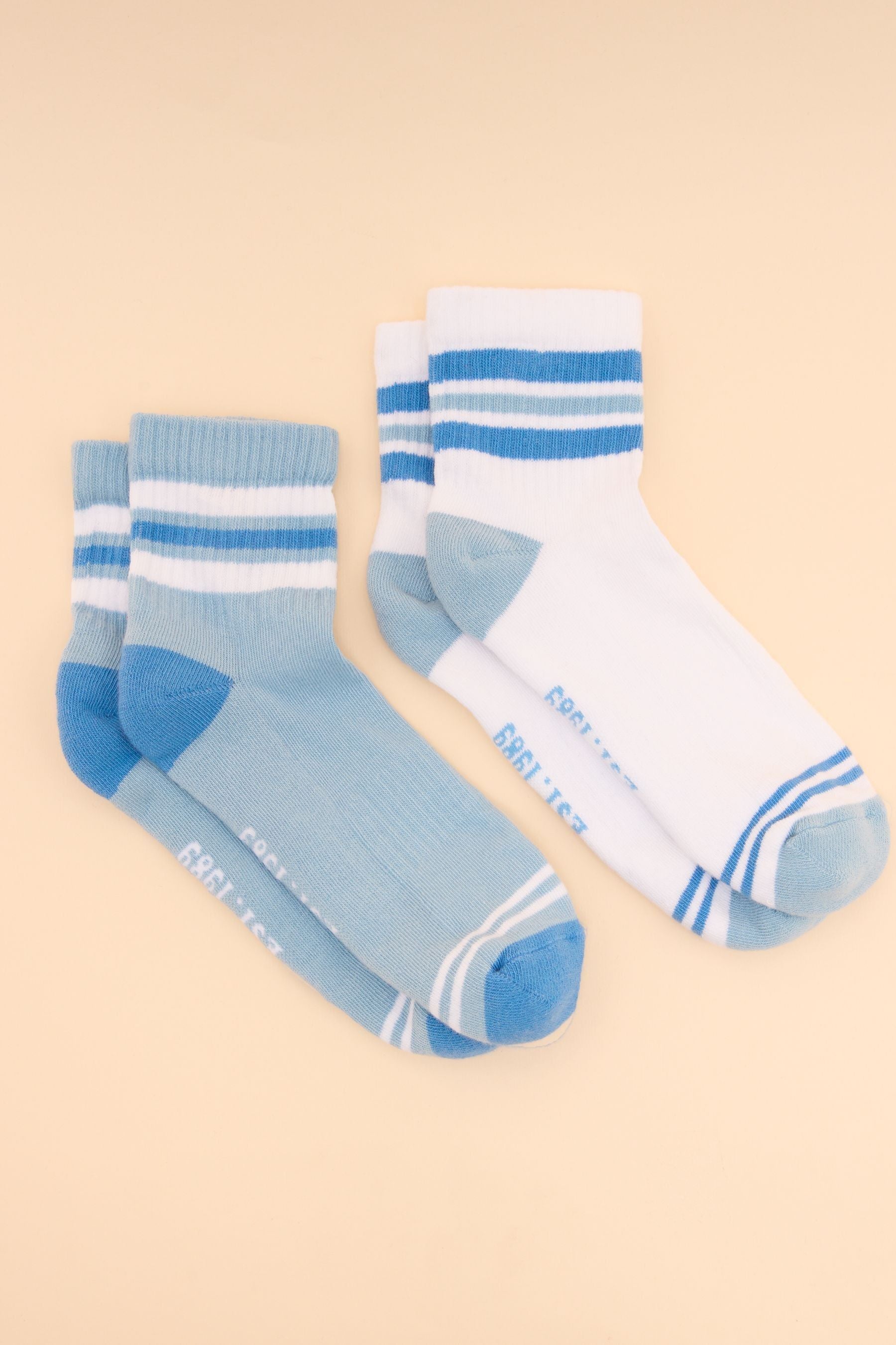 Joules - Women's Volley Blue Pack of Two Tennis Socks