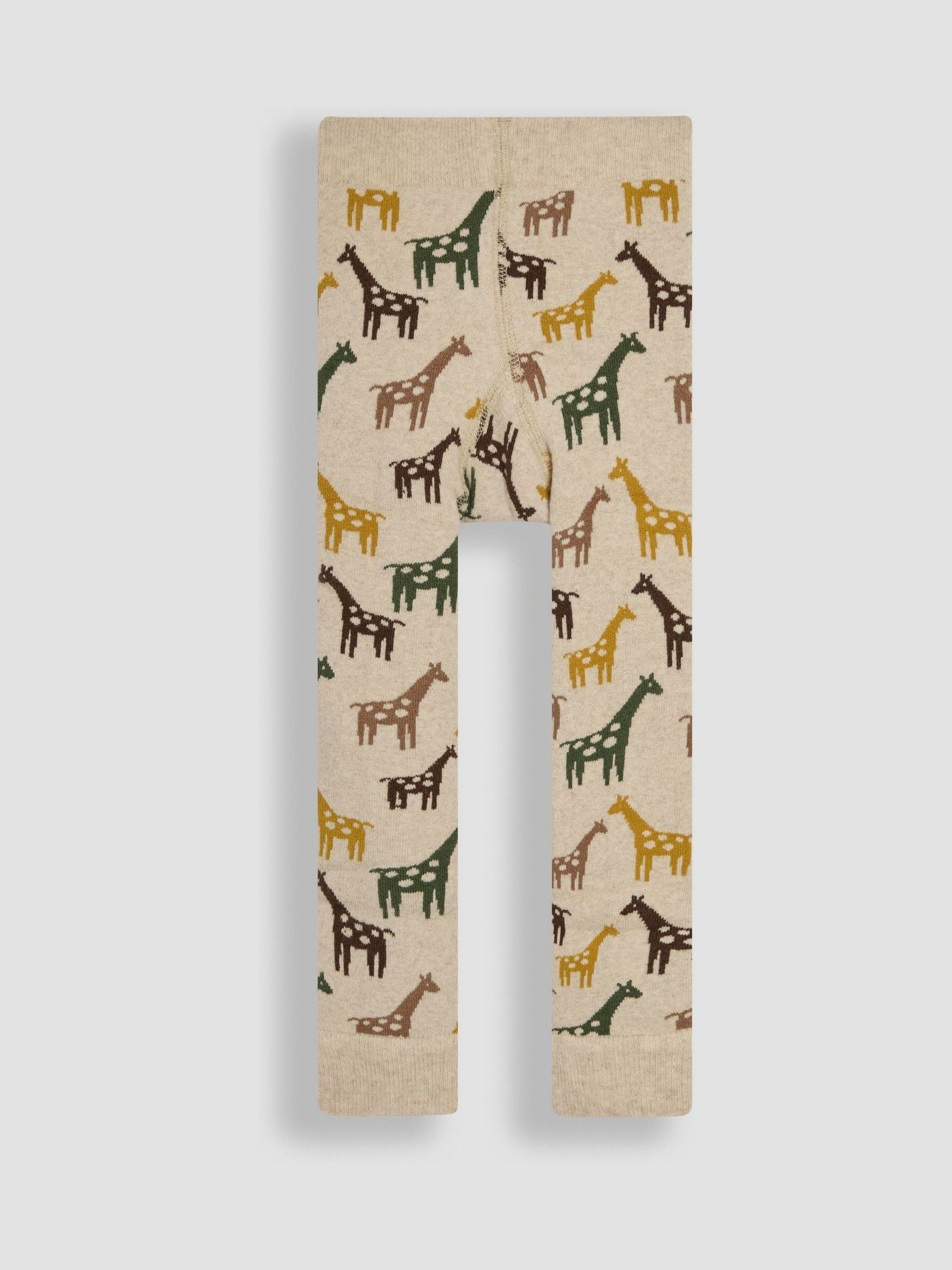 Natural Giraffe Extra Thick Leggings 6-12 Mths