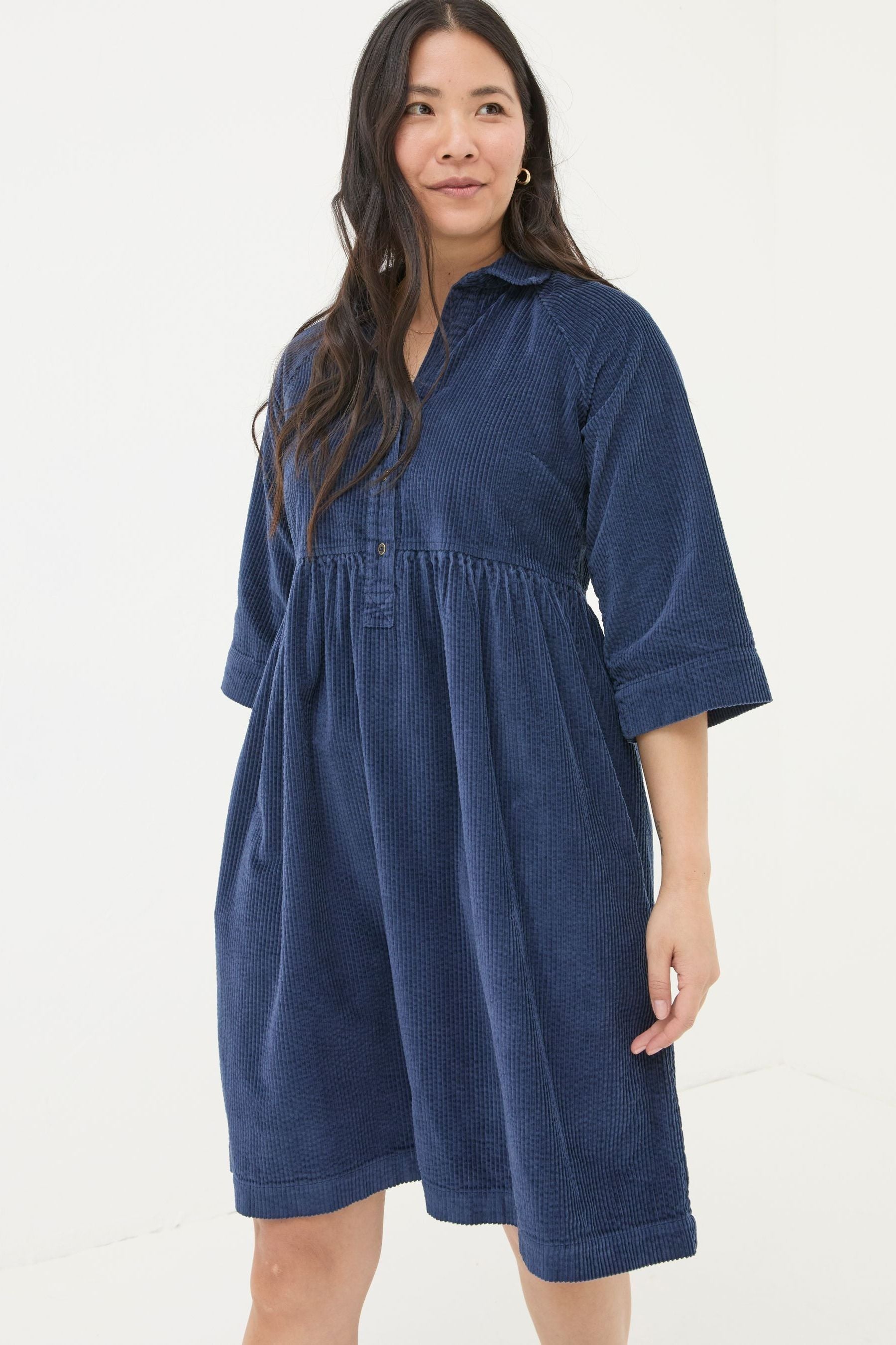 Fat Face - Sara Blue Bubble Cord Dress