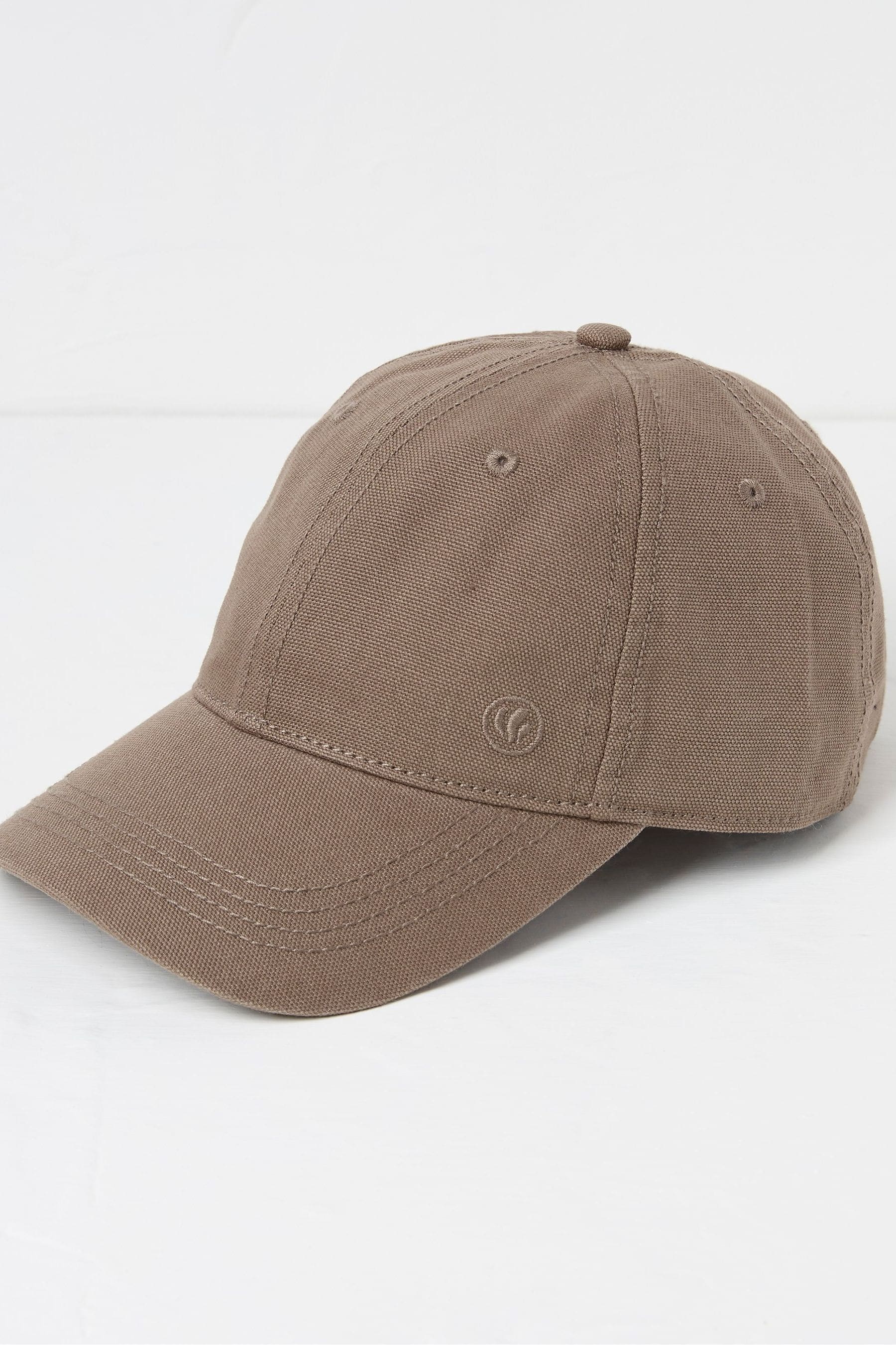 Fat Face - Brown 100% Cotton Canvas Baseball Cap