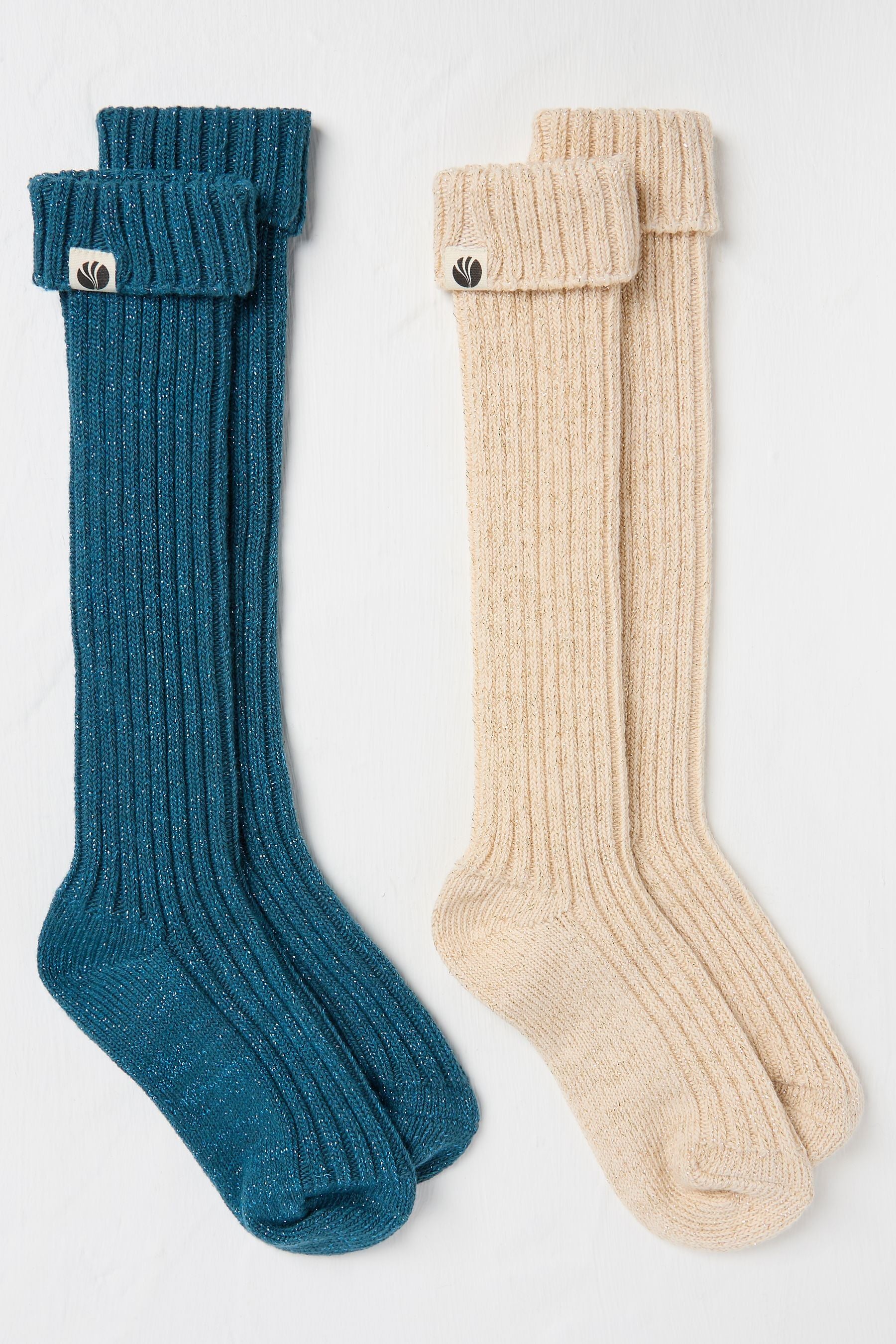 Fat Face - Natural Knee Socks 2 Pack