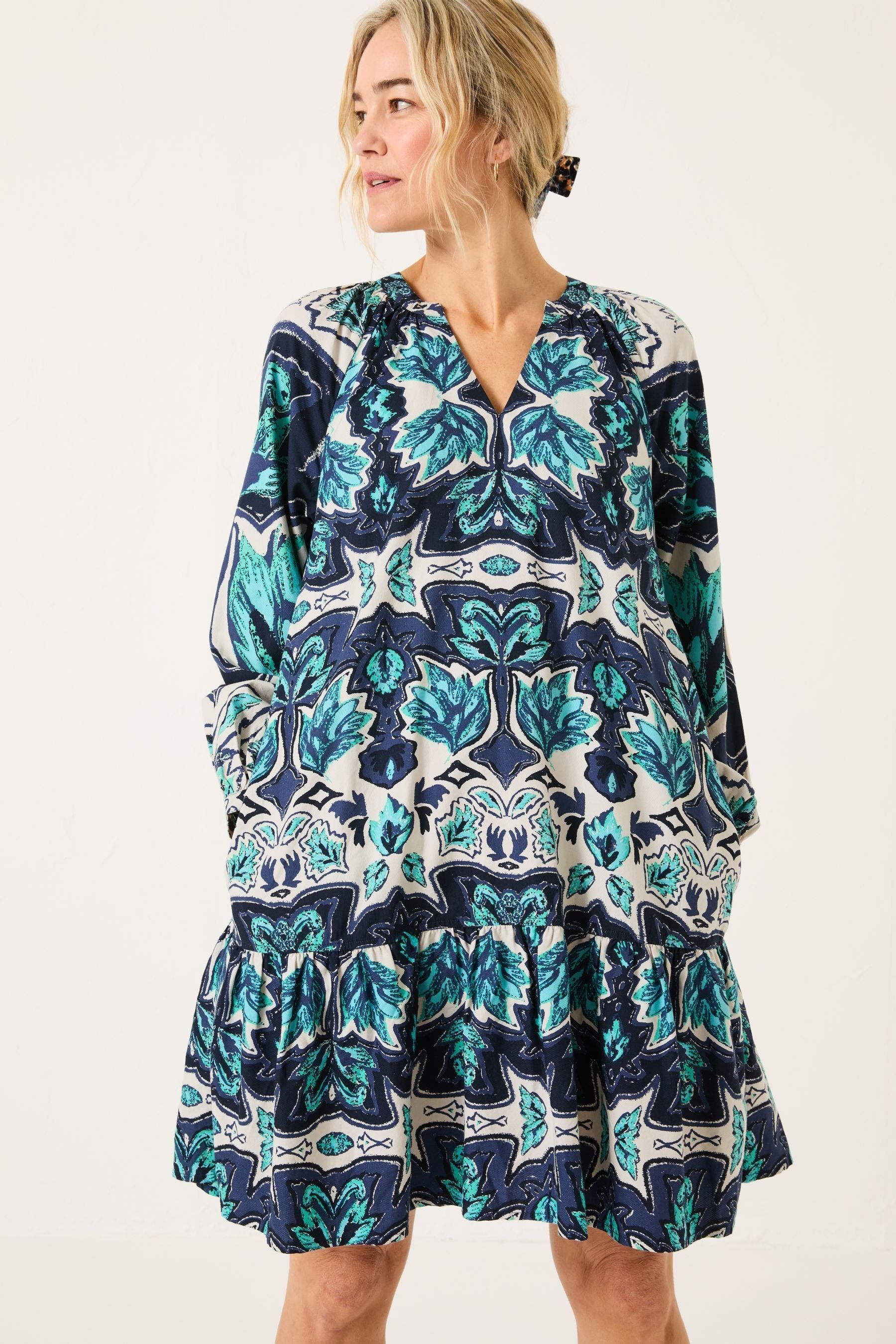 Fat Face - Jade Green Amy Mirrored Dress