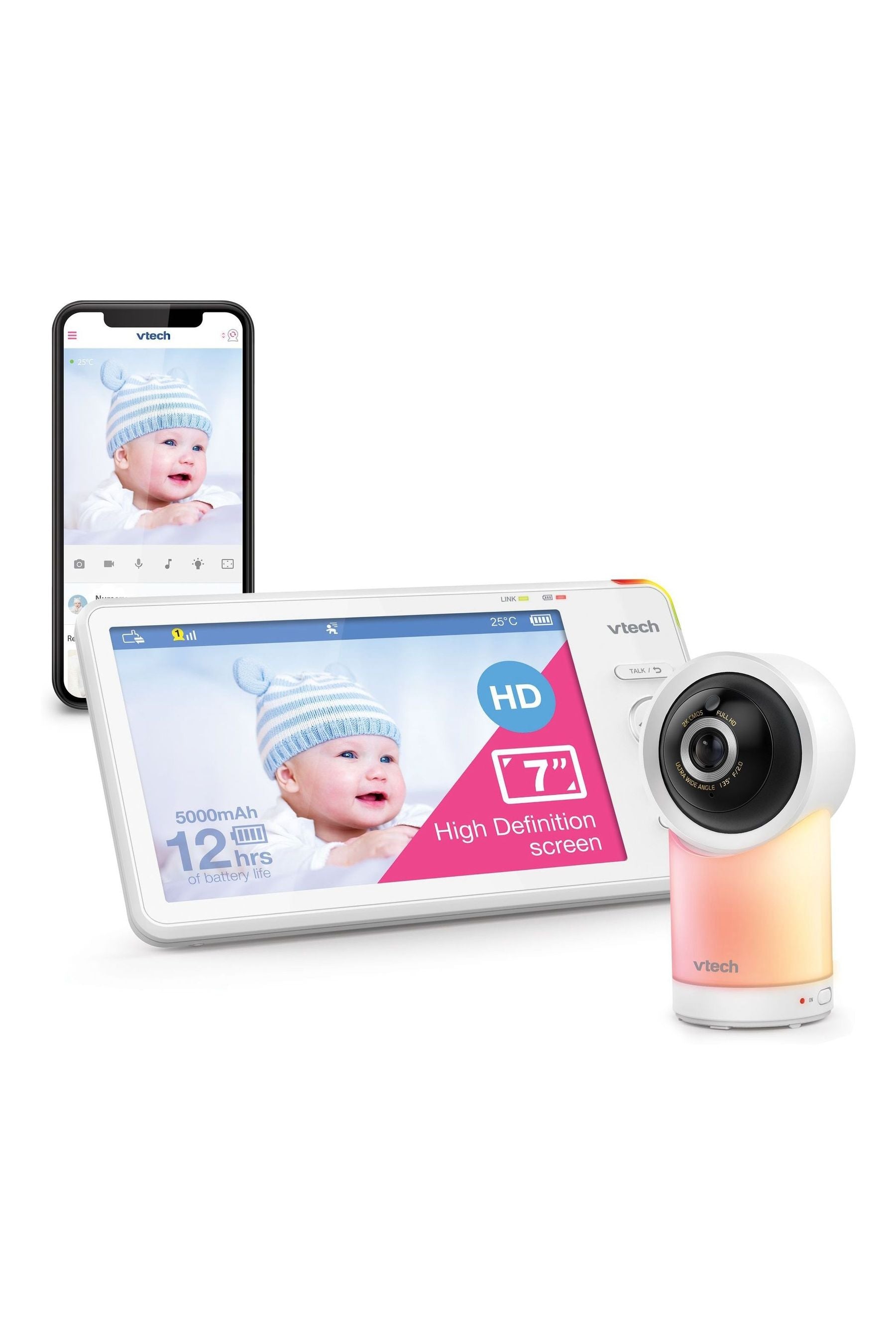 V-Tech RM7766HD 7inch Smart Wi-Fi Baby Monitor ONE