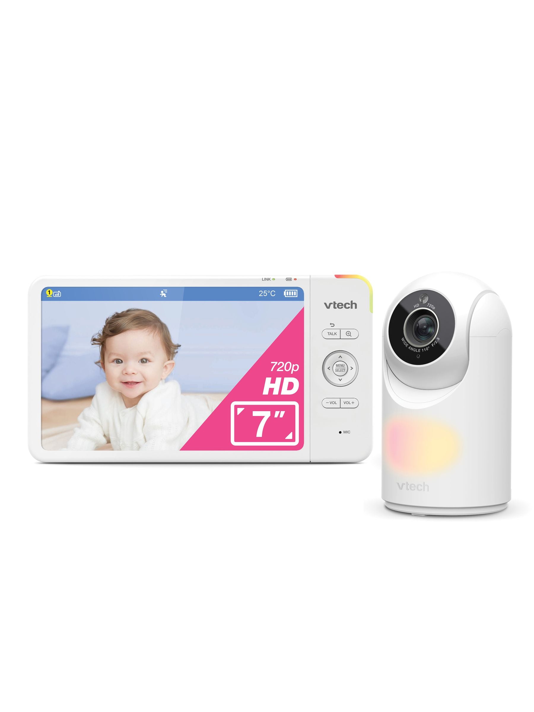 V-Tech WM7367HD 7Inch Video Baby Monitor ONE