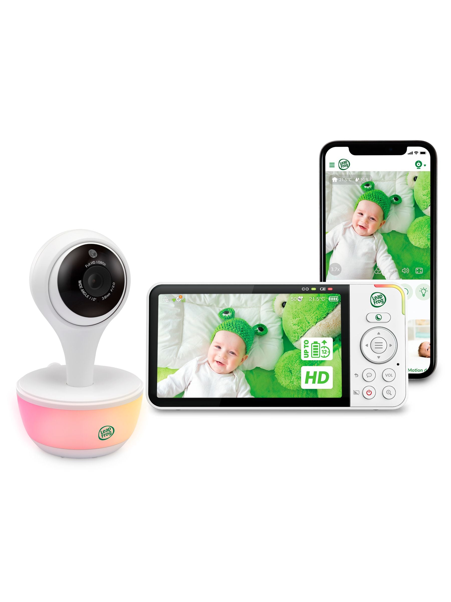Leapfrog Toys LF815HD WIFI Smart 5inch HD Video Baby Monitor ONE