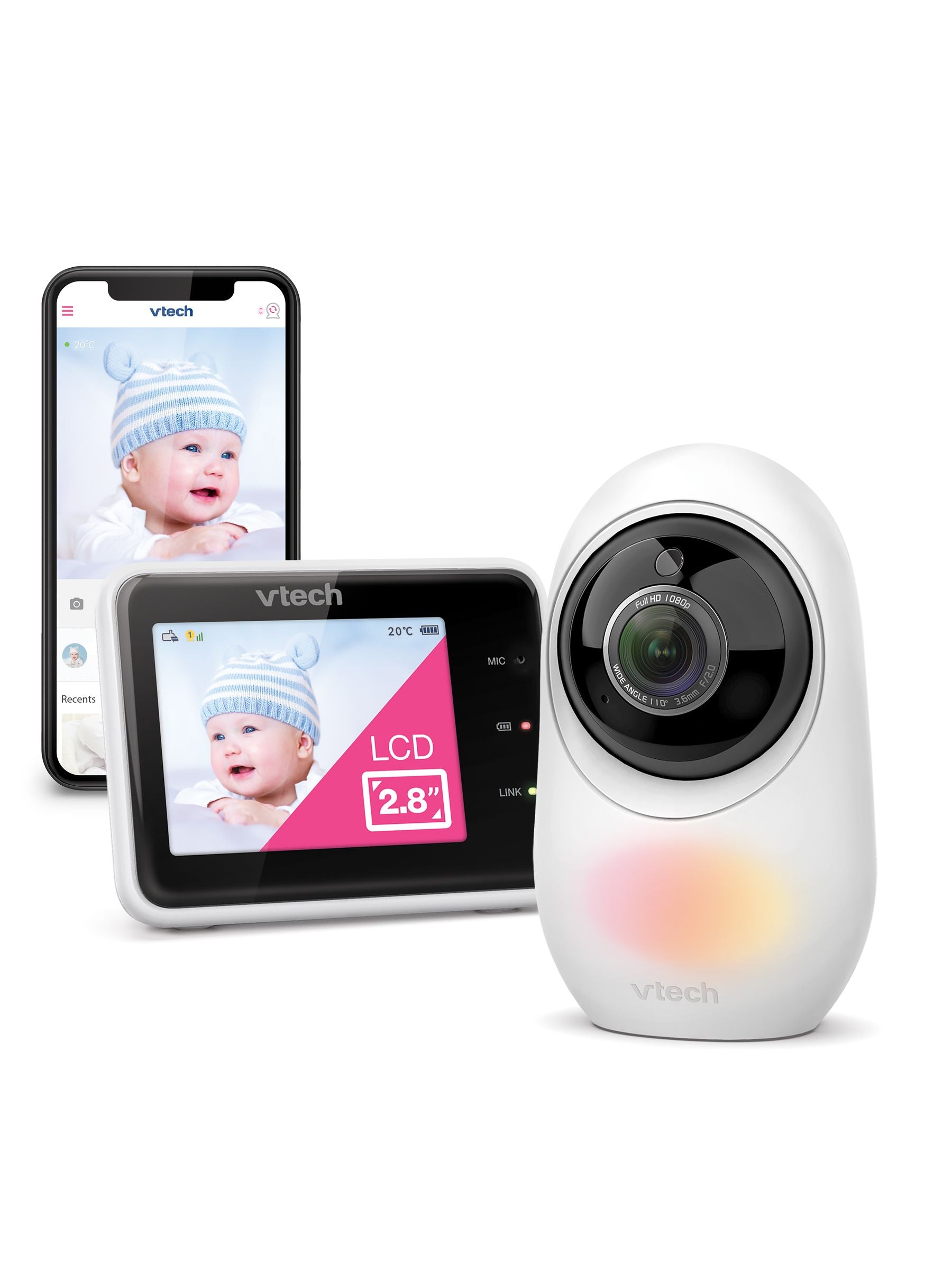 V-Tech RM2751 Smart Wi-Fi Baby Monitor ONE