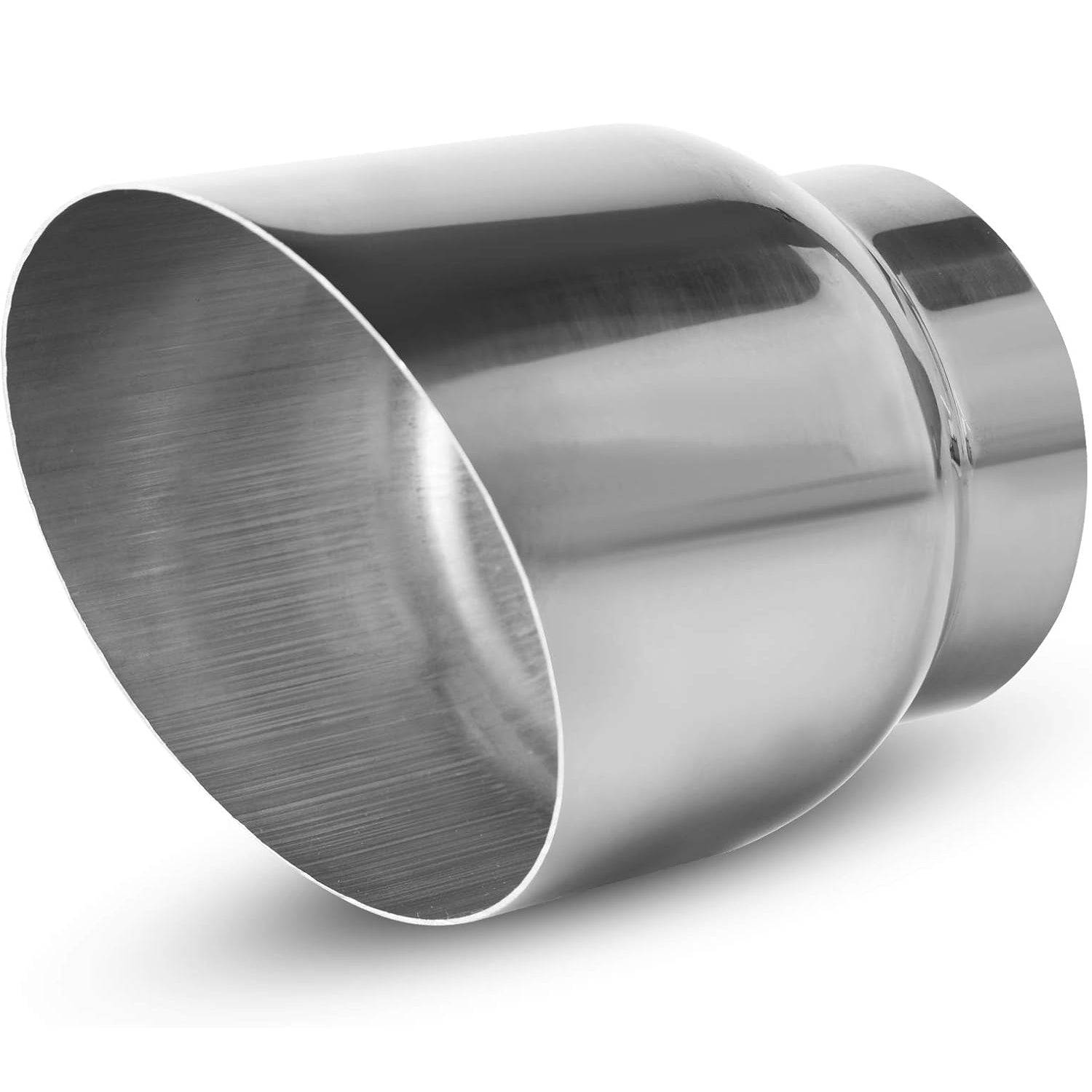 YITAMOTOR 3 Inch Inlet Exhaust Tip, 3" Inlet 4" Outlet 5" Overall Length Stainless Steel Diesel Exhaust Tail Tip