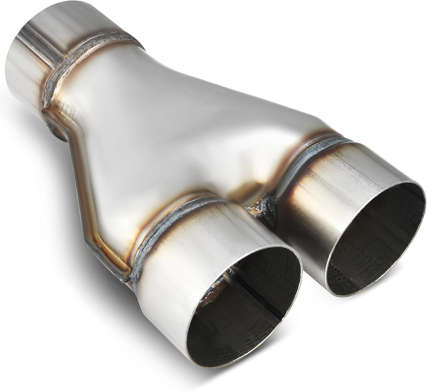 YITAMOTOR Exhaust Y Pipe 3'' Single to 3'' Dual, Stainless Steel Universal 3 Inch ID Y Pipe Exhaust