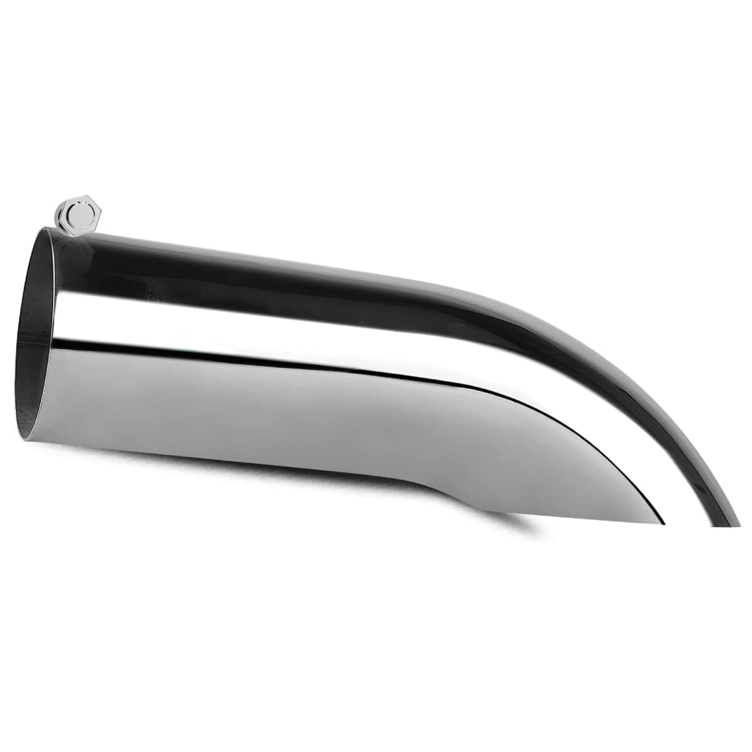 YITAMOTOR Universal 3 Inch Turn Down Exhaust Tip, 3" Inlet 3" Outlet 12" Long Polished Stainless Steel Diesel Exhaust Tail Tips