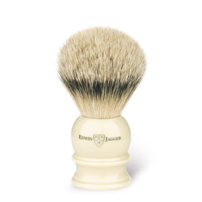 Edwin jagger Badger Shaving Brush - Silver Tip