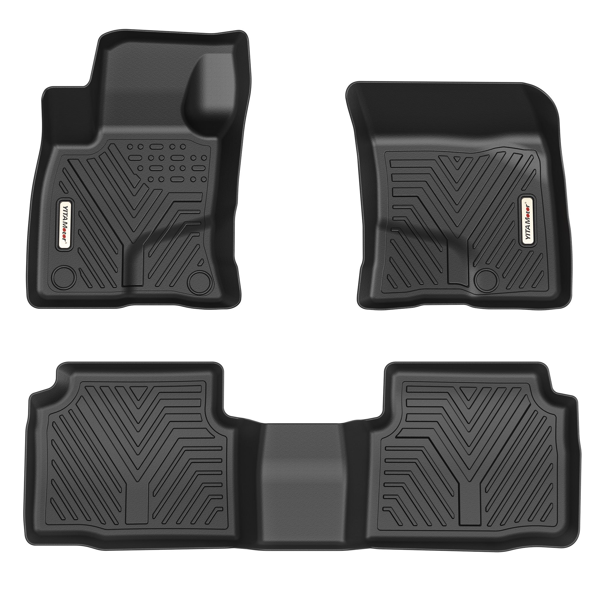 YITAMOTOR® Floor Mats for 2020-2025 Ford Escape NO Hybrid Floor Liners 1st & 2nd Row All-Weather Protection