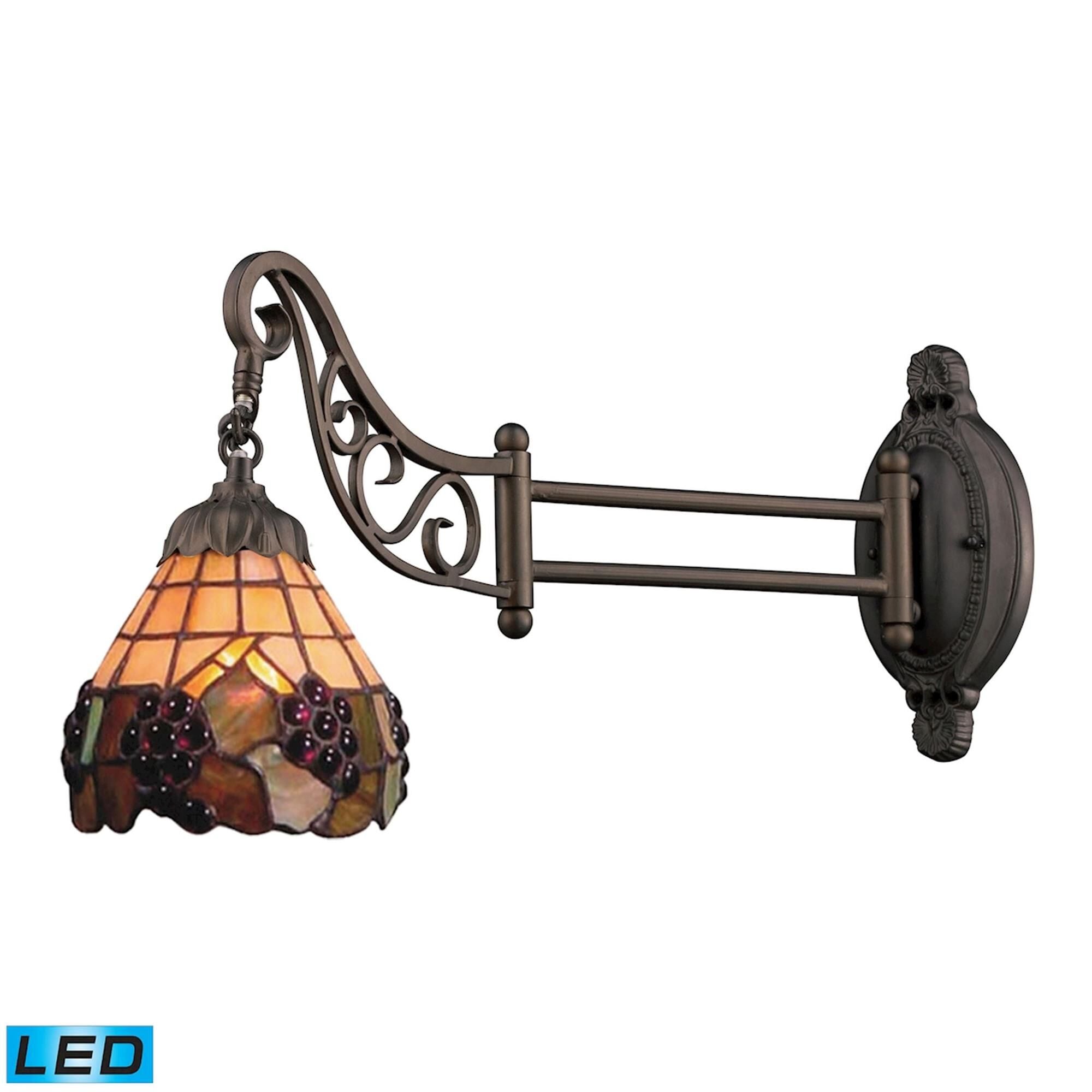 ELK Lighting Mix And Match Wall Swing Lamp Mix And Match - 079-TB-07-LED - Tiffany Glass