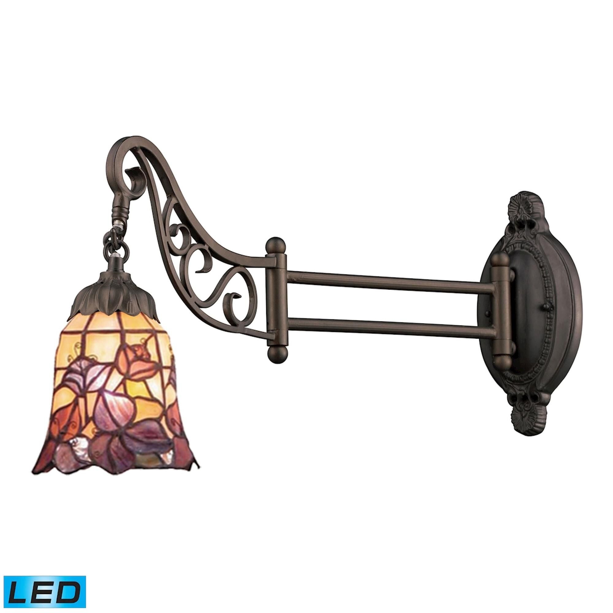 ELK Lighting Mix And Match Wall Swing Lamp Mix And Match - 079-TB-17-LED - Tiffany Glass